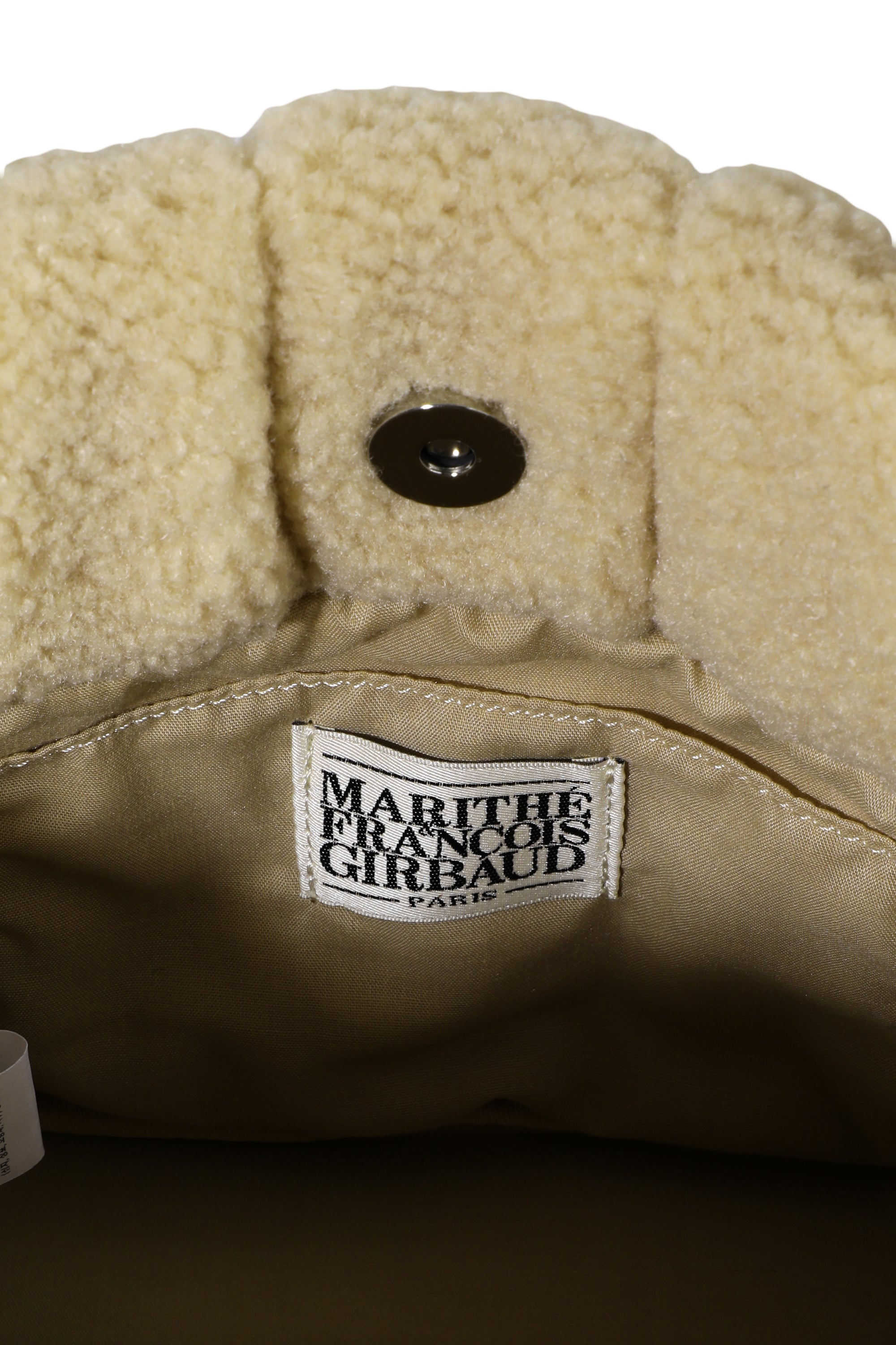 Classic Logo Boucle Padding Bag Beige