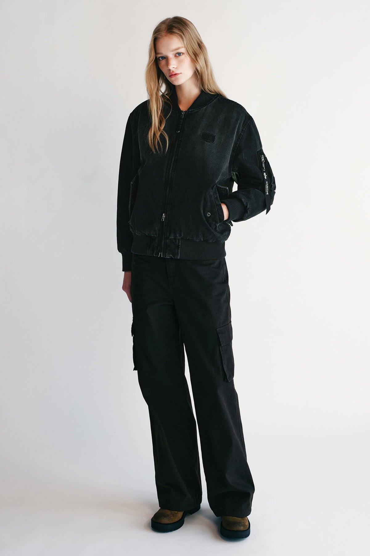 Marithe X Alpha Industries Ma-1 Jumper Black