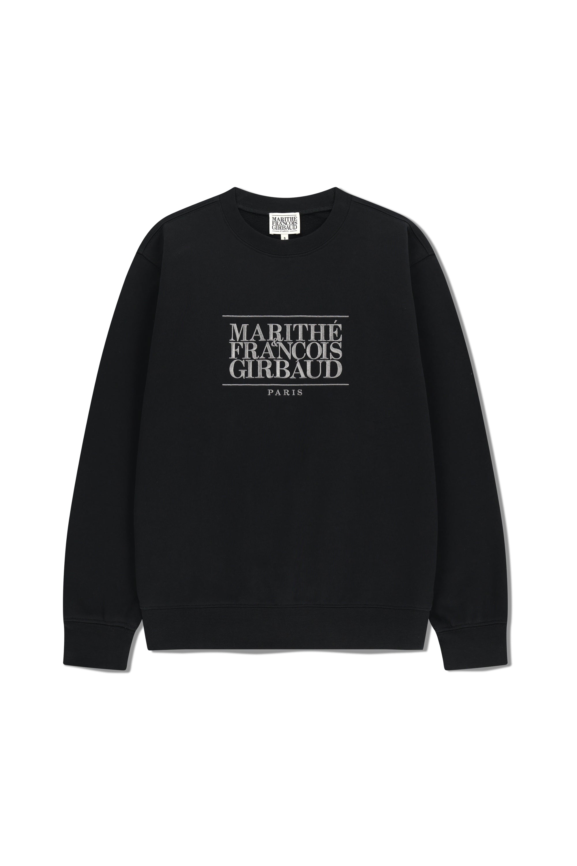 Classic Logo Embroidery Sweatshirt (Brushed) Black