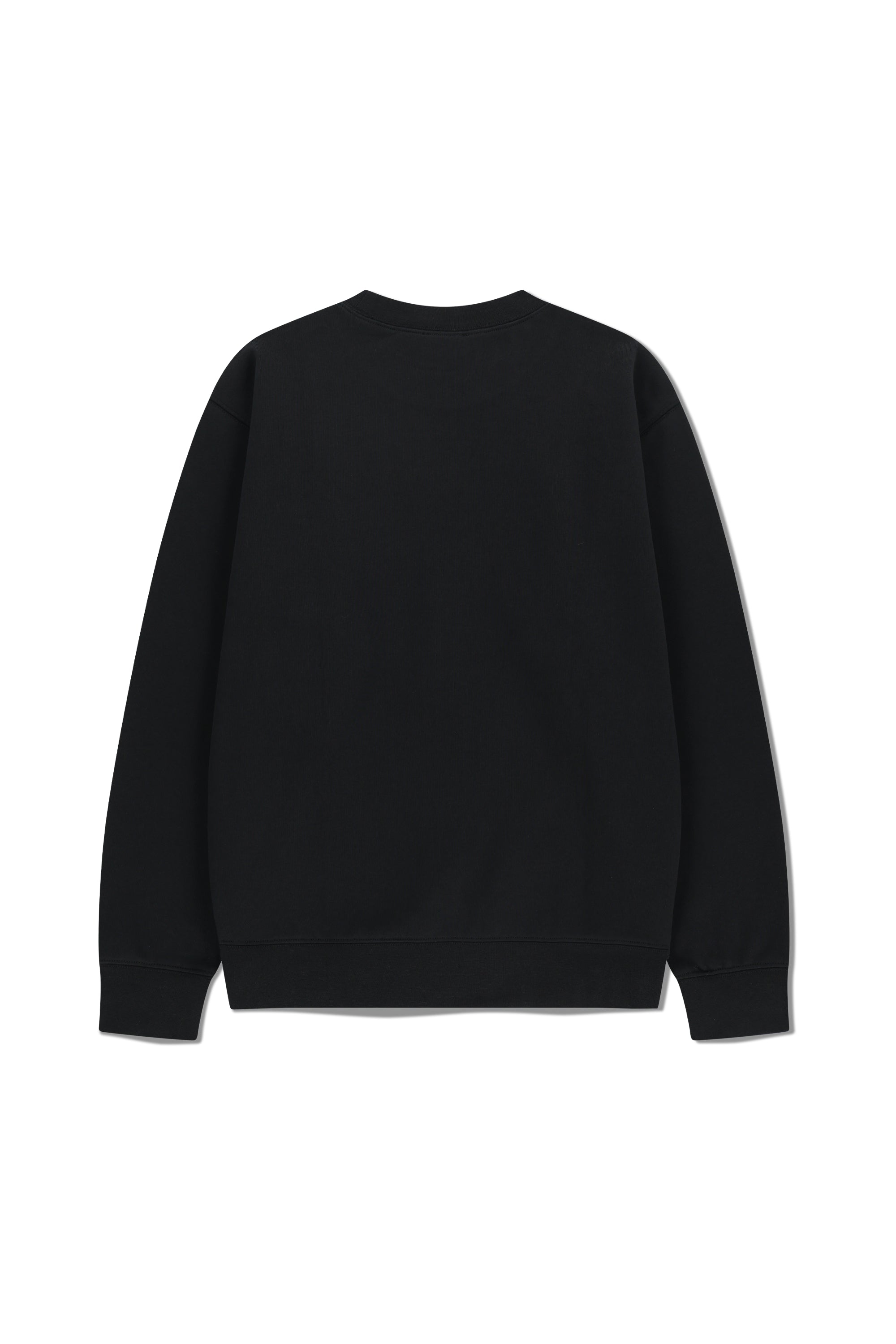 Classic Logo Embroidery Sweatshirt (Brushed) Black