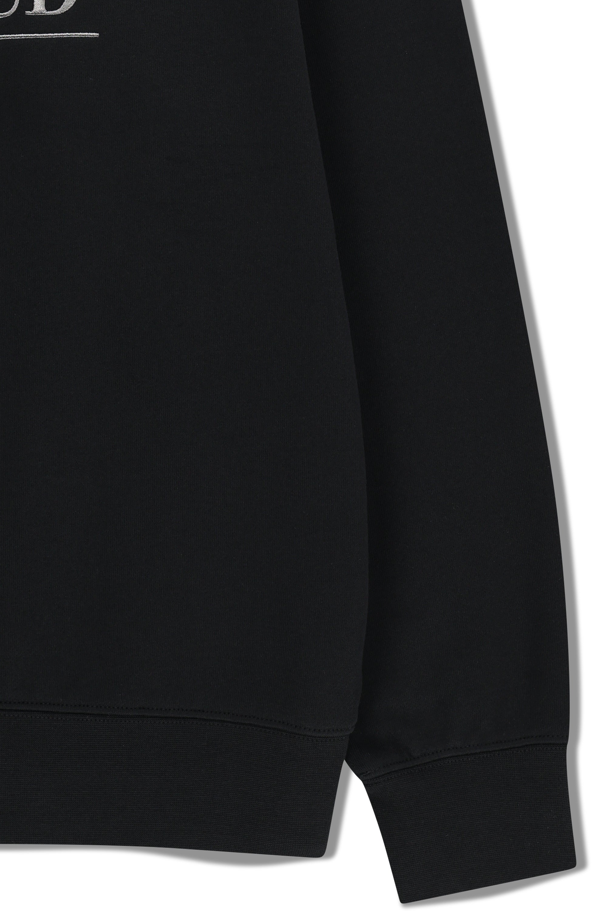 Classic Logo Embroidery Sweatshirt (Brushed) Black