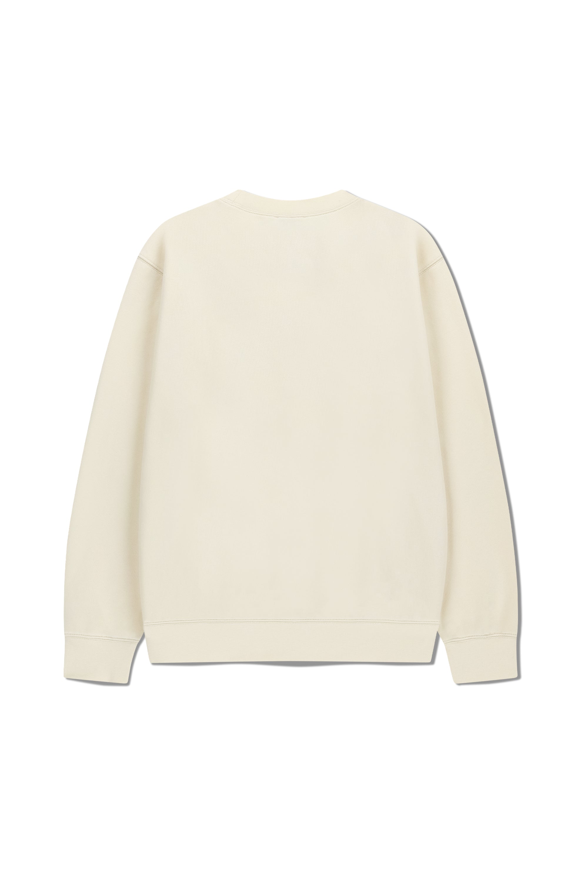 Classic Logo Embroidery Sweatshirt (Brushed) Cream