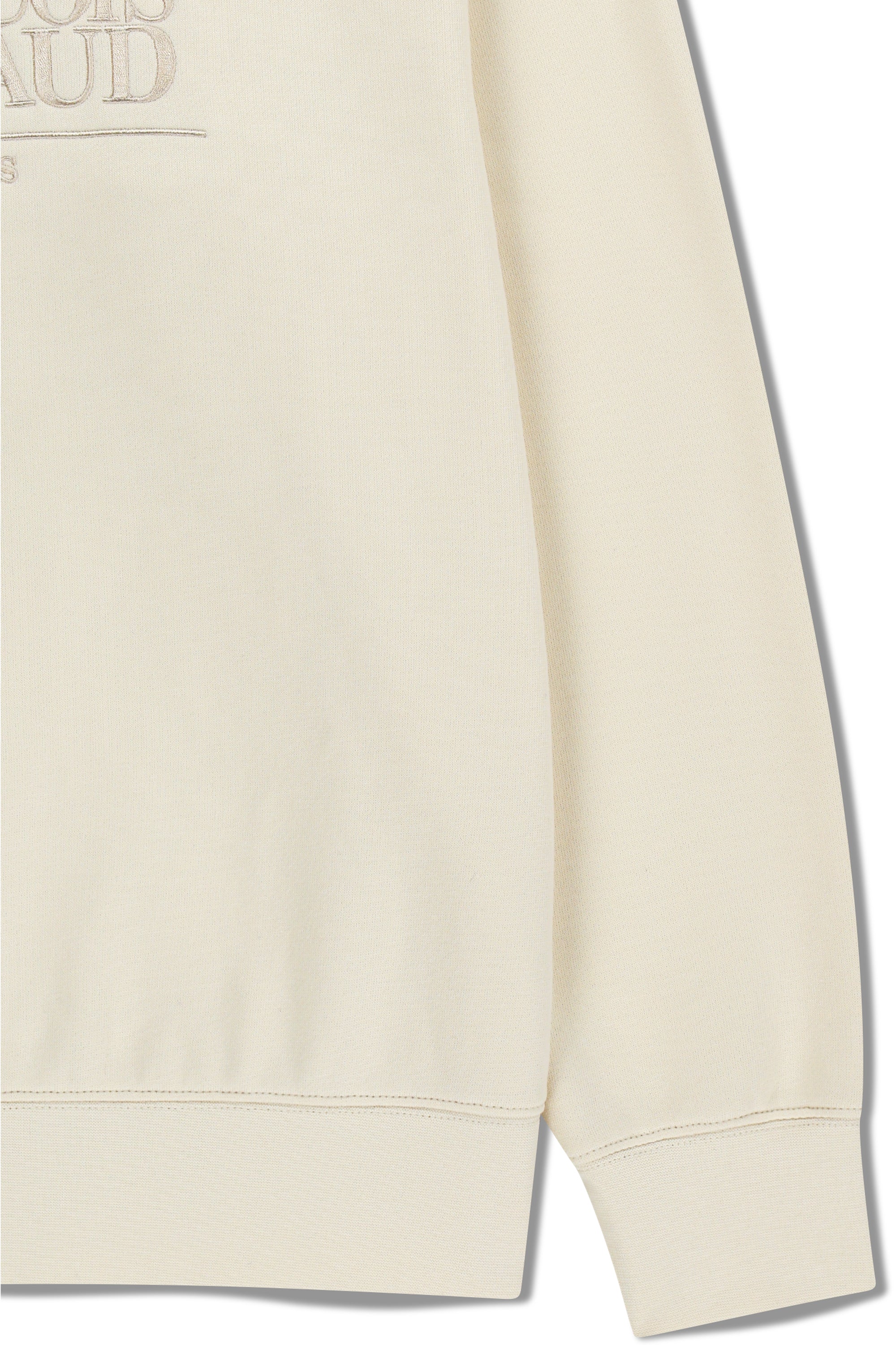 Classic Logo Embroidery Sweatshirt (Brushed) Cream