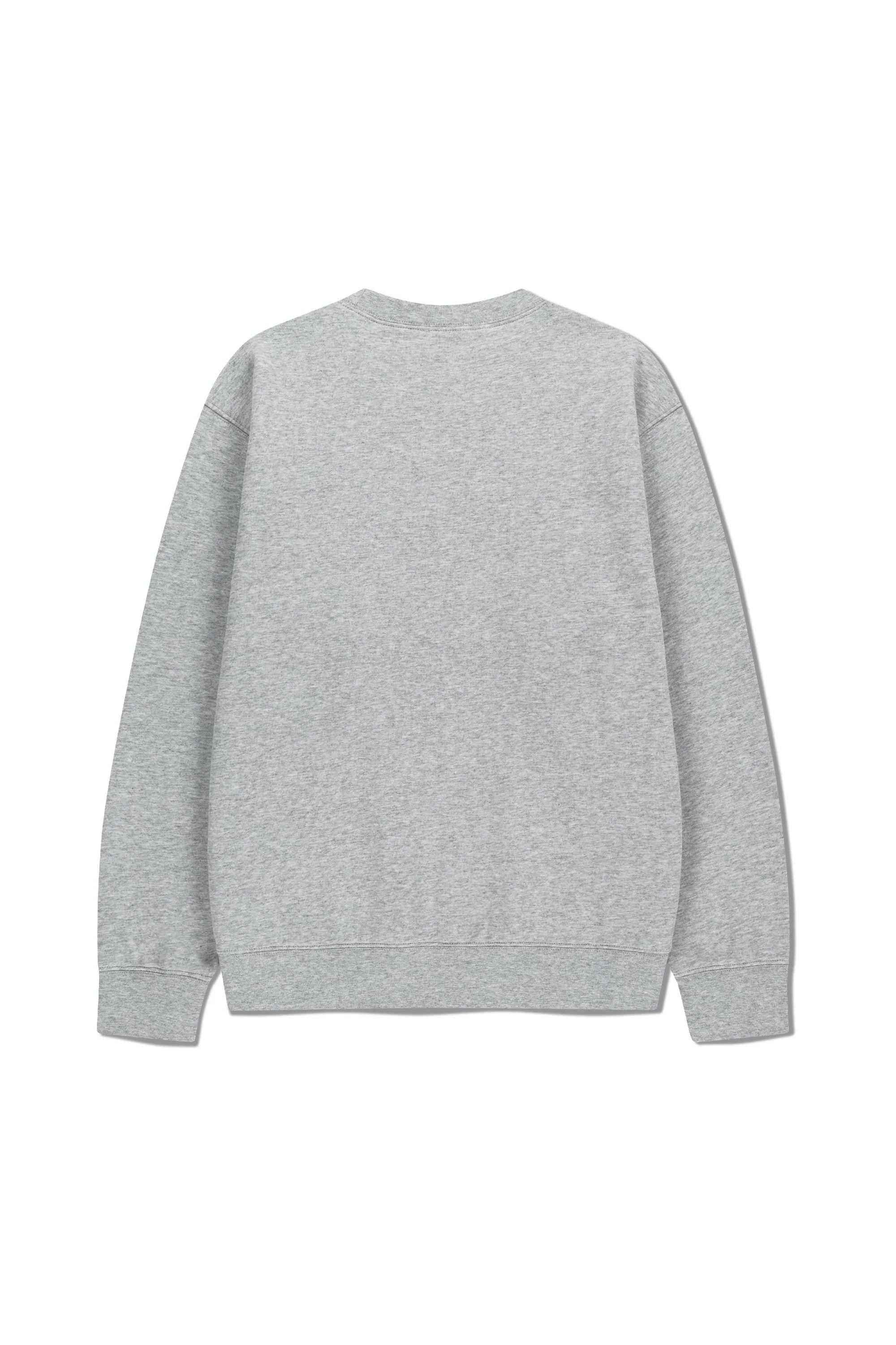 Classic Logo Embroidery Sweatshirt (Brushed) Heather Gray