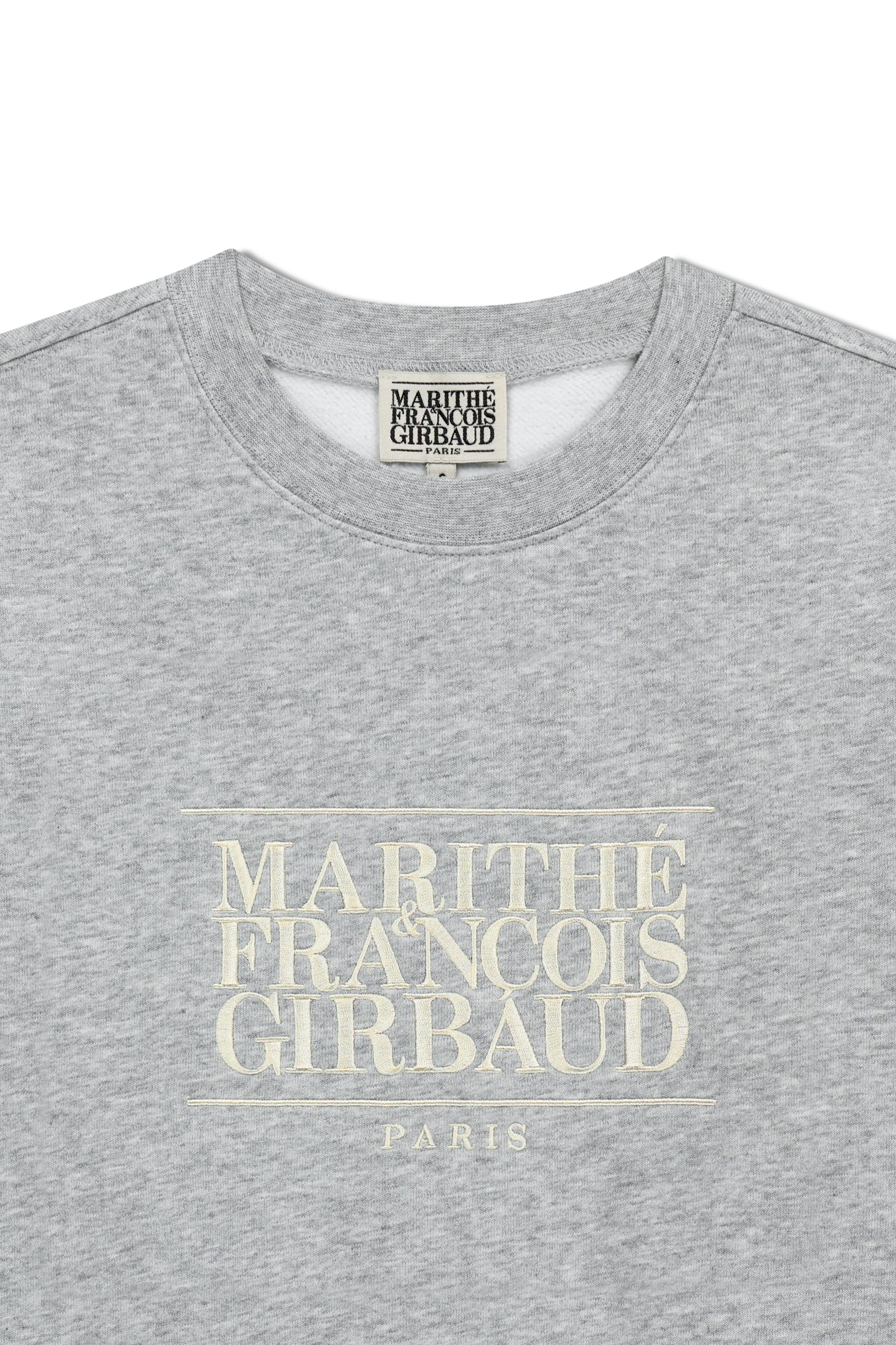 Classic Logo Embroidery Sweatshirt (Brushed) Heather Gray