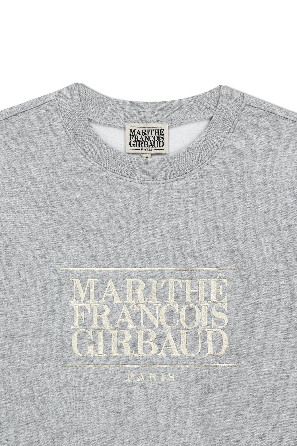 Classic Logo Embroidery Sweatshirt (Brushed) Heather Gray