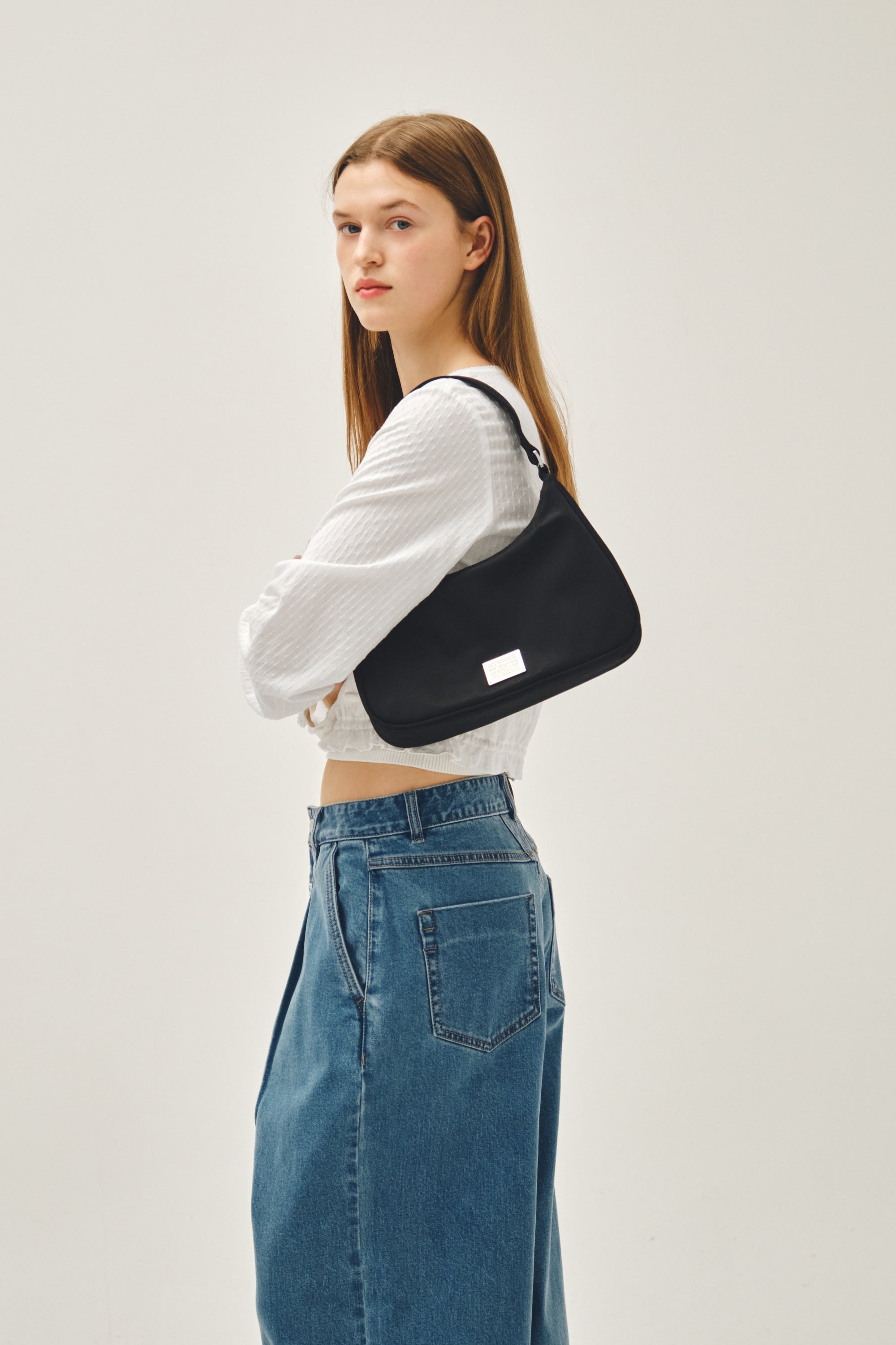 Classic Logo Hobo Bag Black