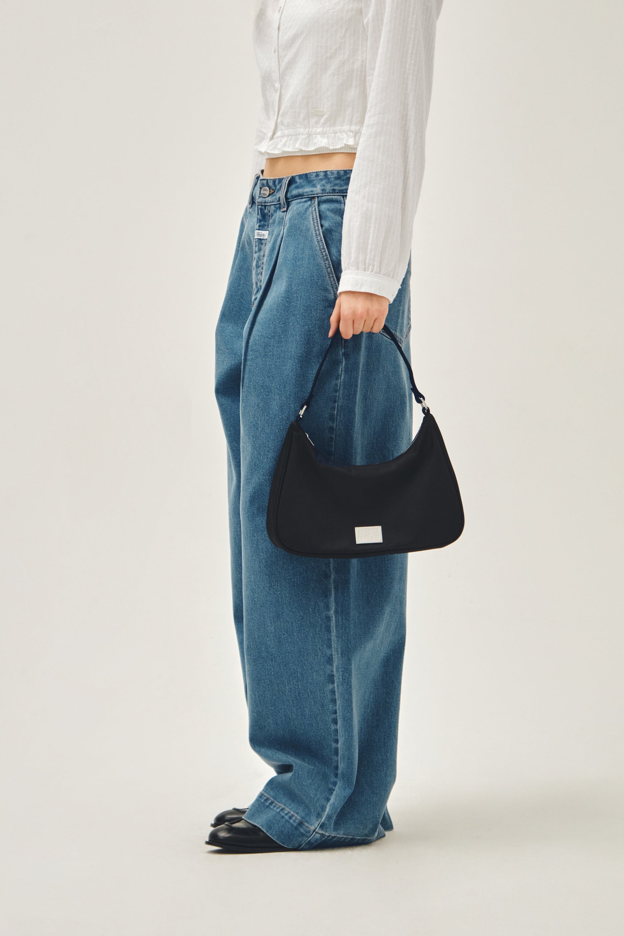 Classic Logo Hobo Bag Black