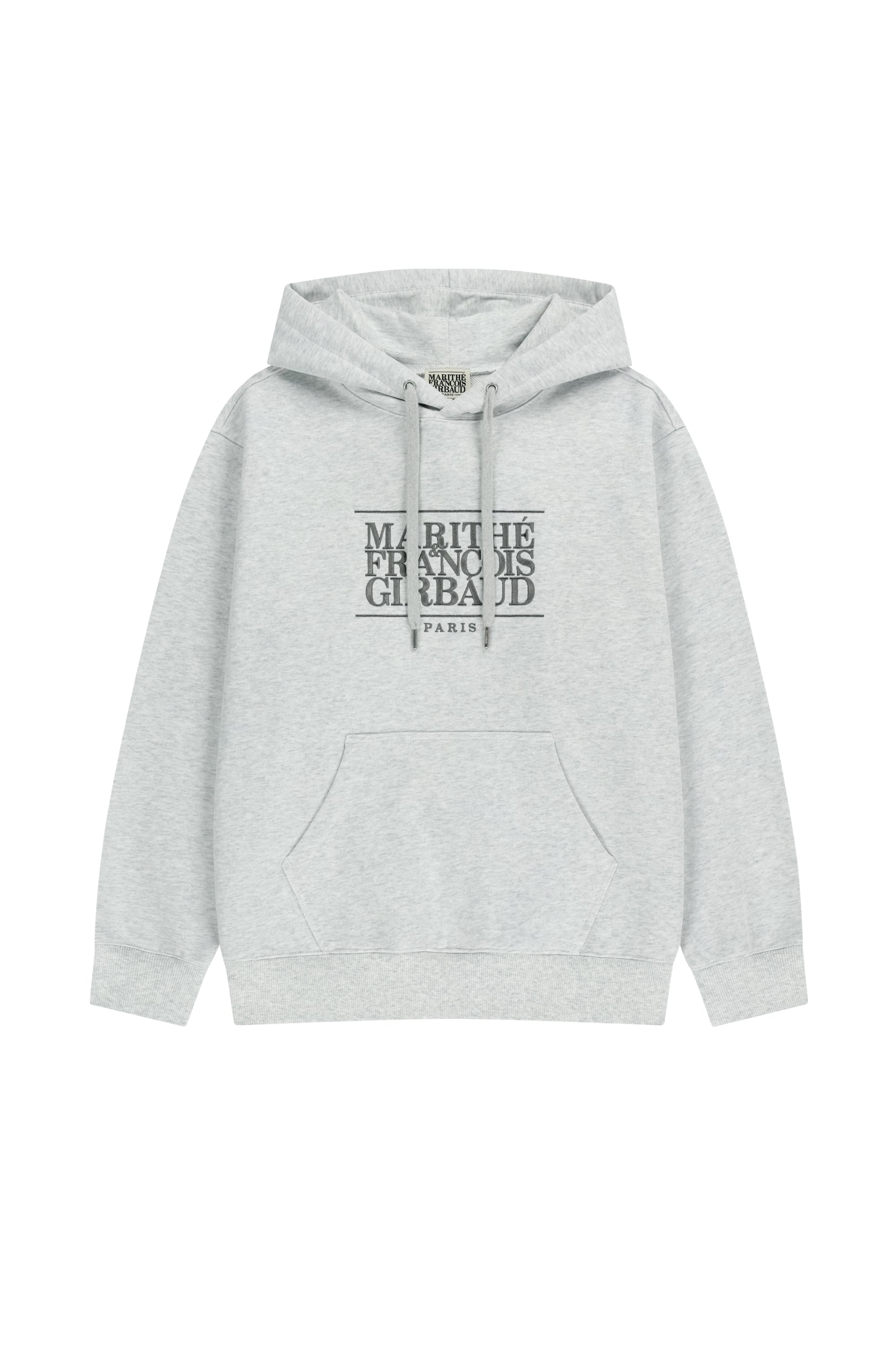 Classic Logo Embroidery Hoodie Light Heather Gray