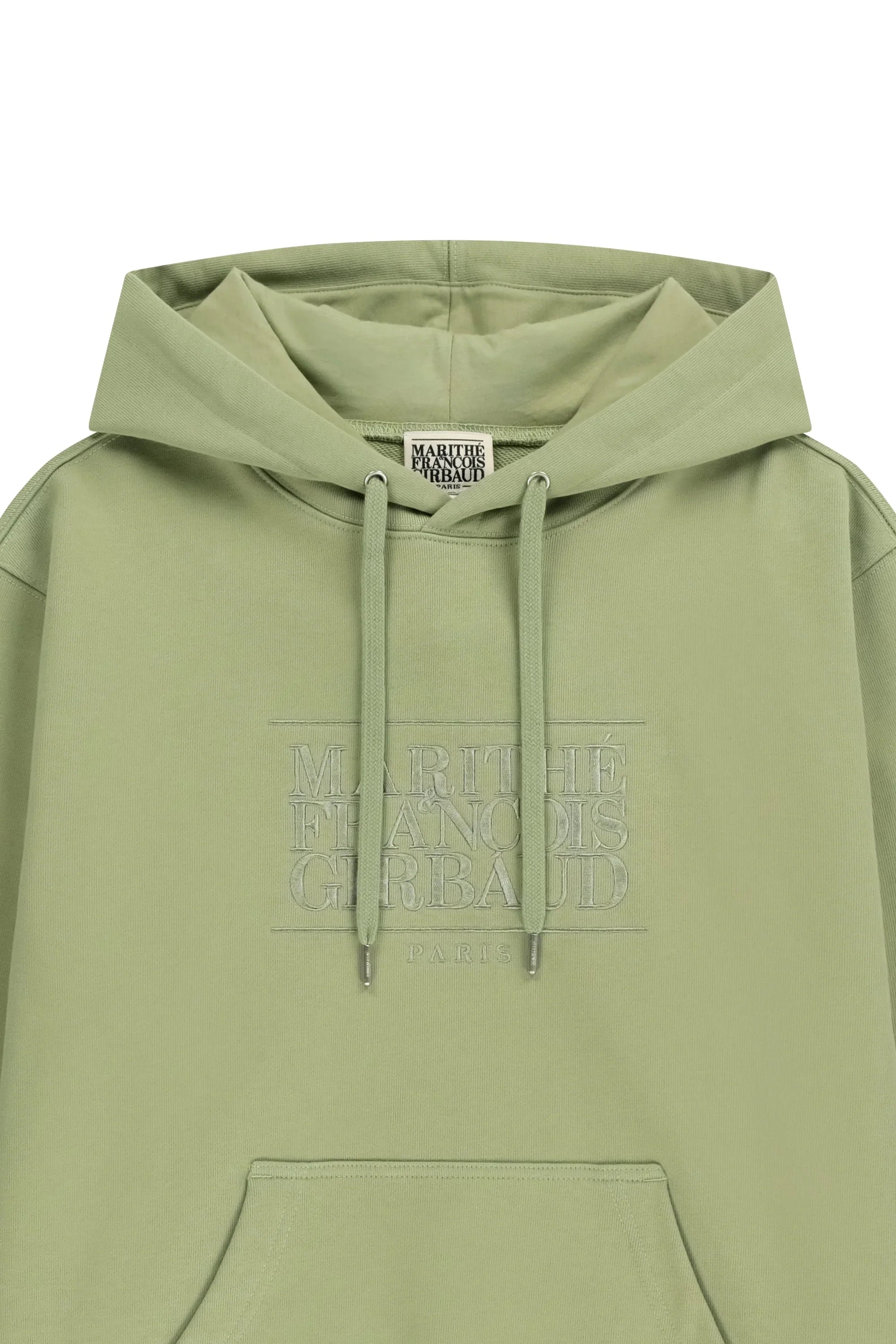 Classic Logo Embroidery Hoodie Olive