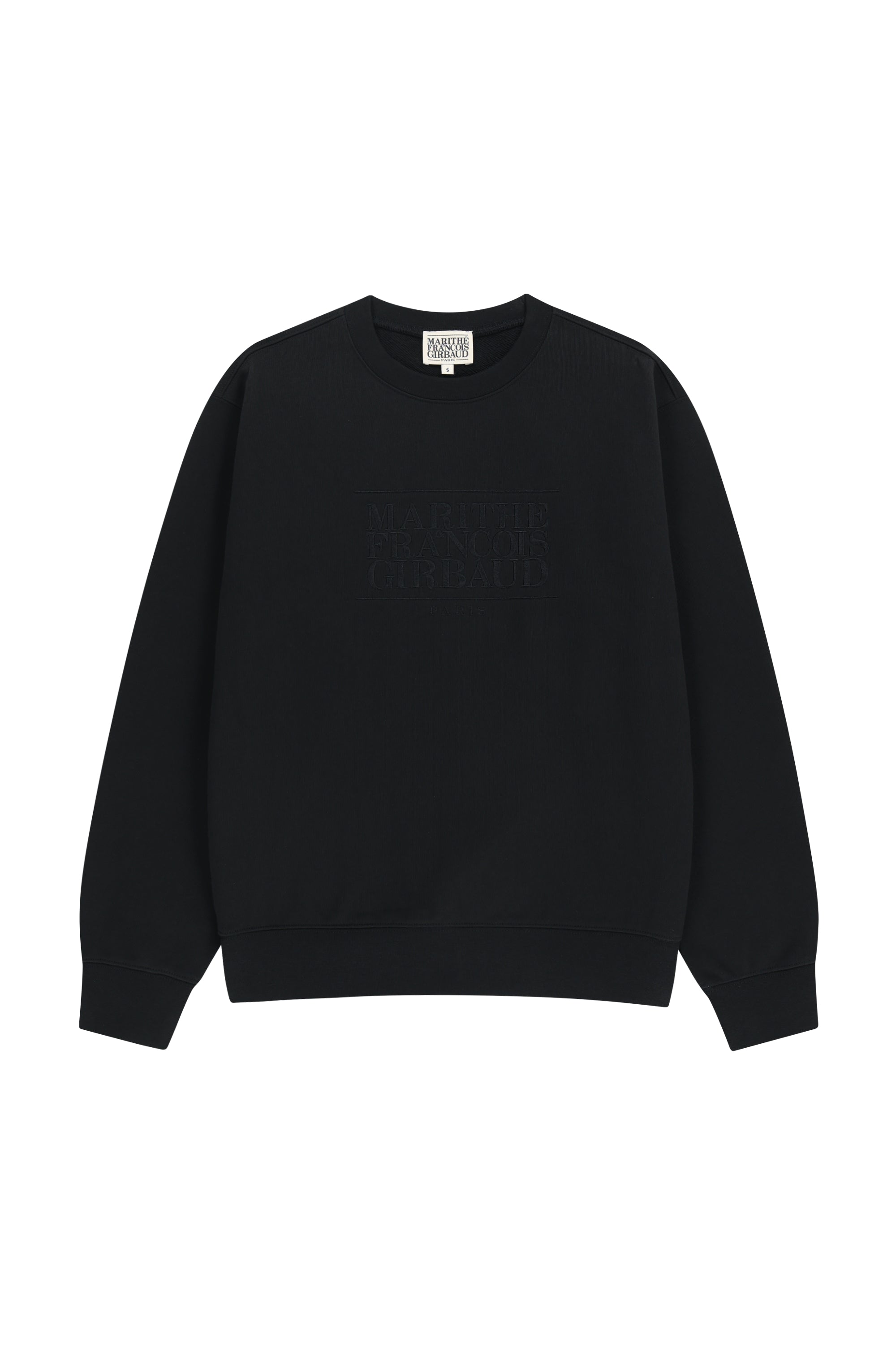 Classic Logo Embroidery Sweatshirt Black Black