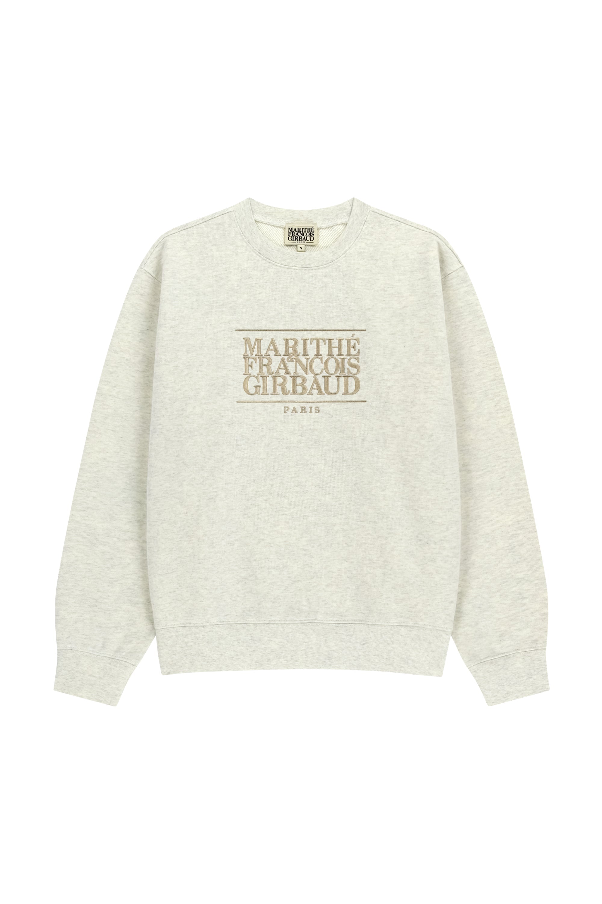 Classic Logo Embroidery Sweatshirt Oatmeal