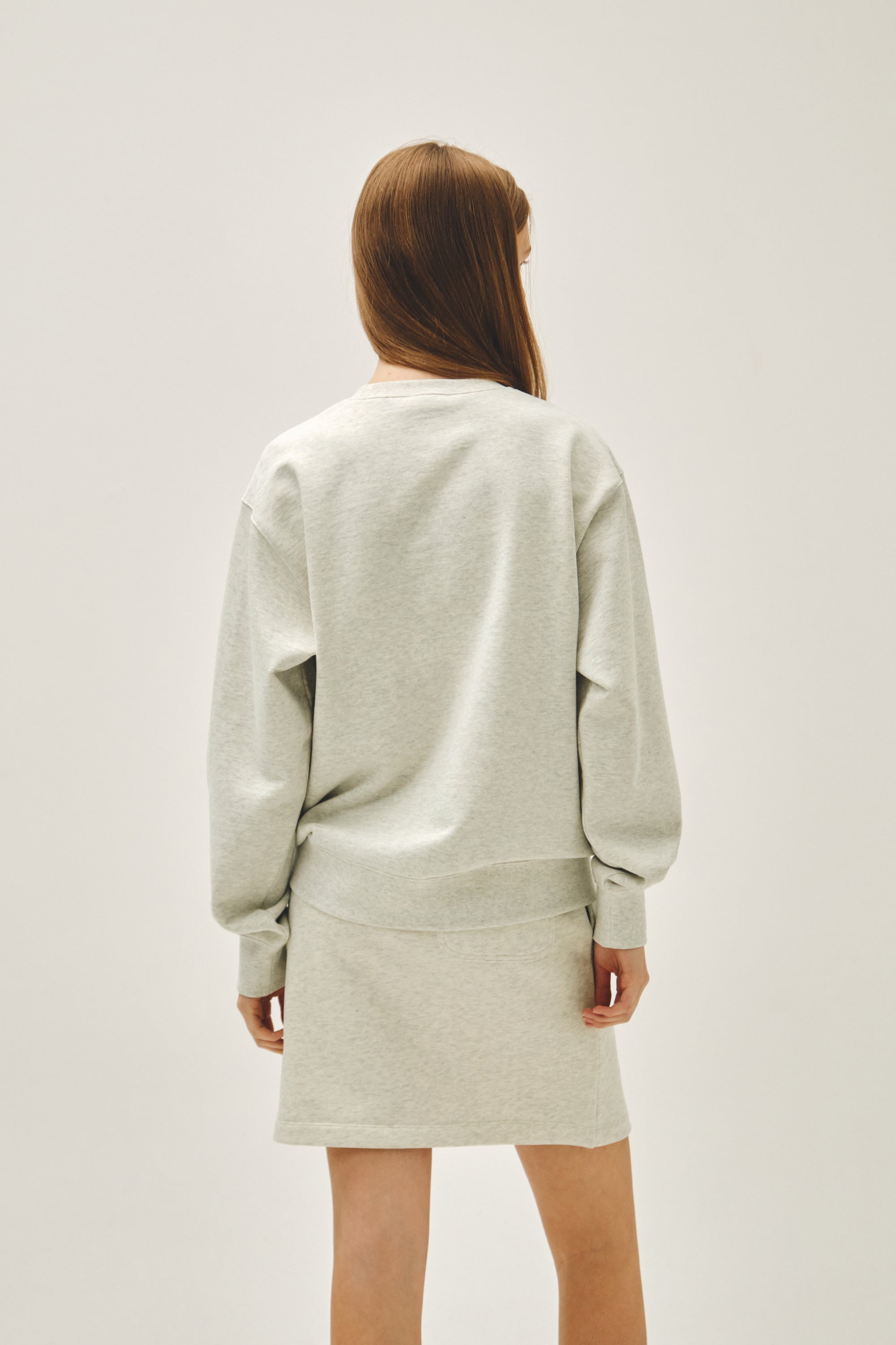 Classic Logo Embroidery Sweatshirt Oatmeal