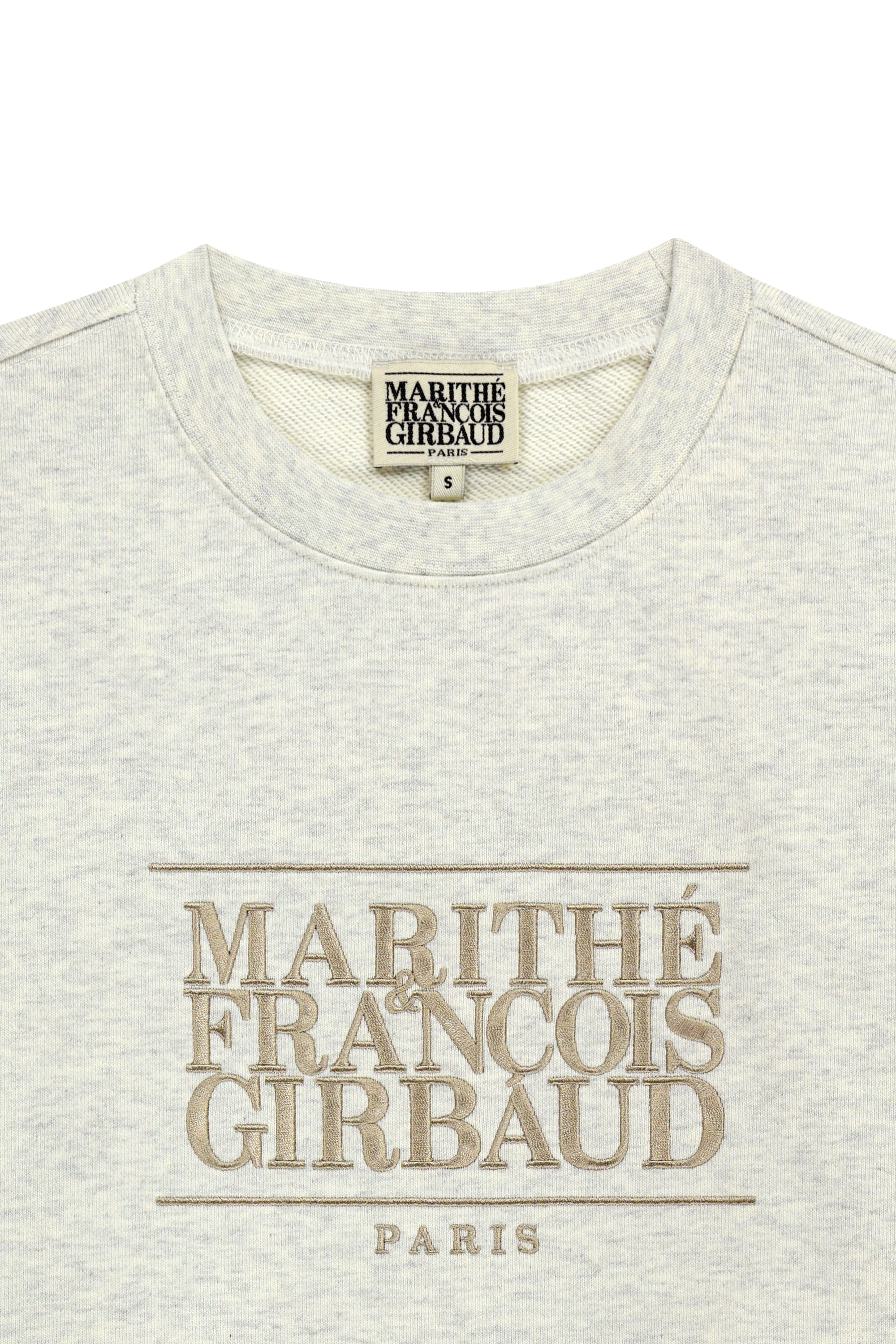 Classic Logo Embroidery Sweatshirt Oatmeal