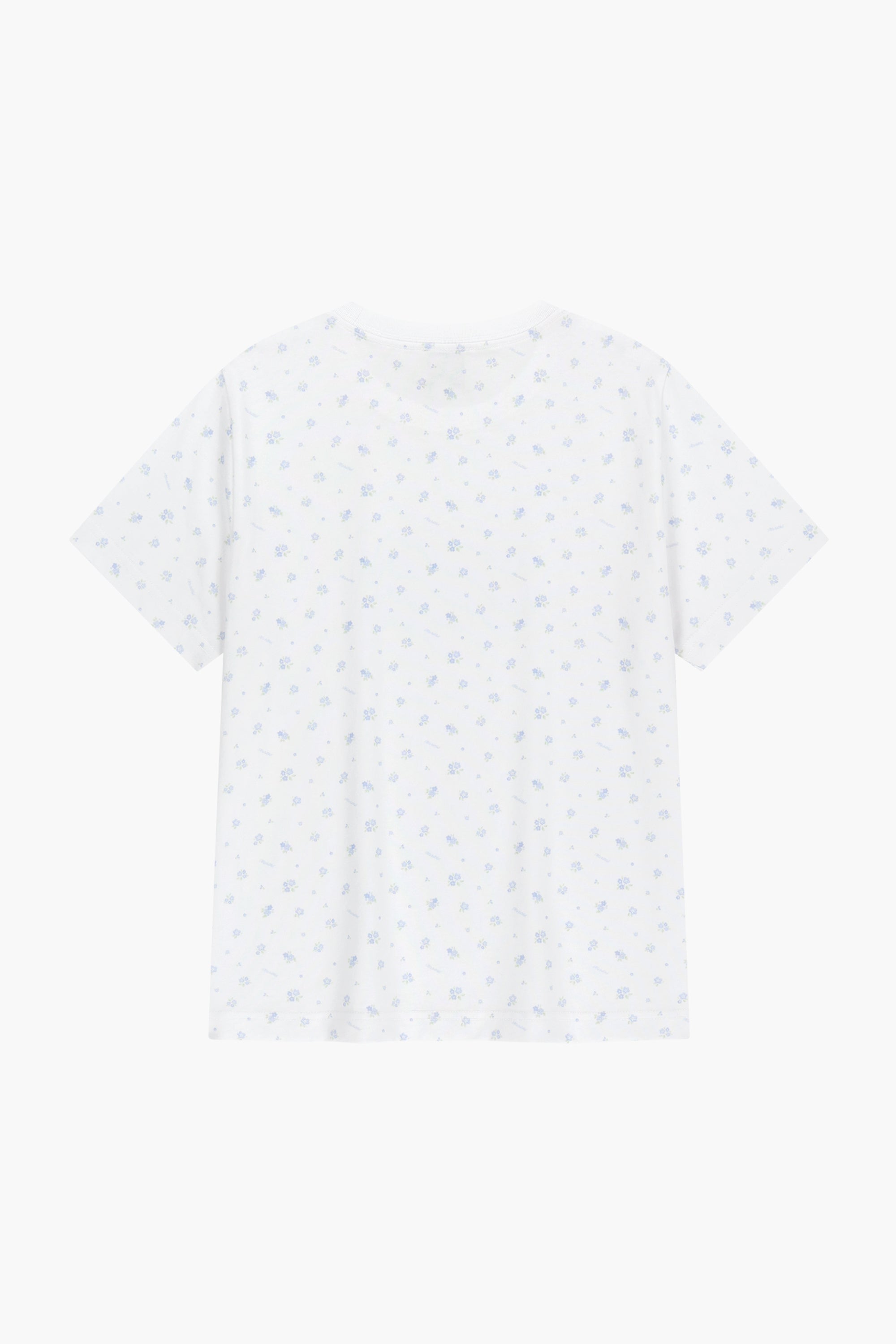 W Classic Logo Tee Flower