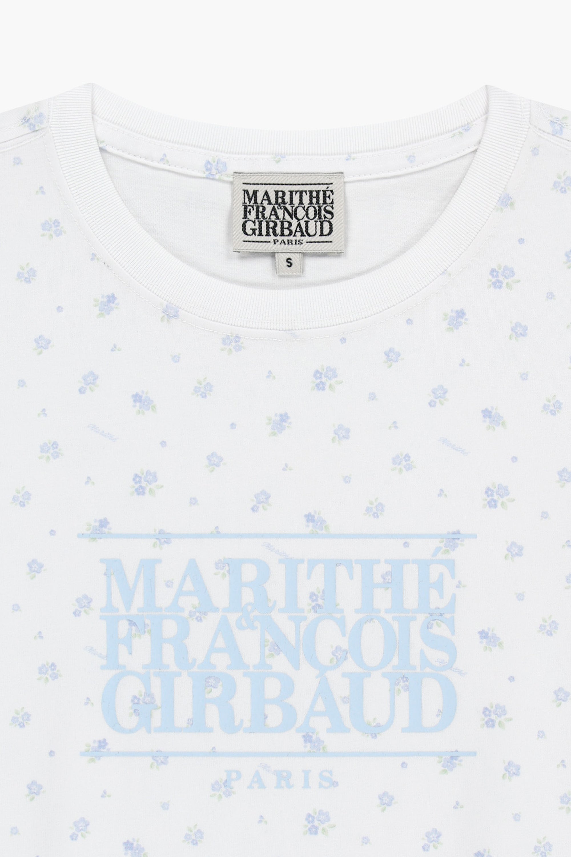 W Classic Logo Tee Flower