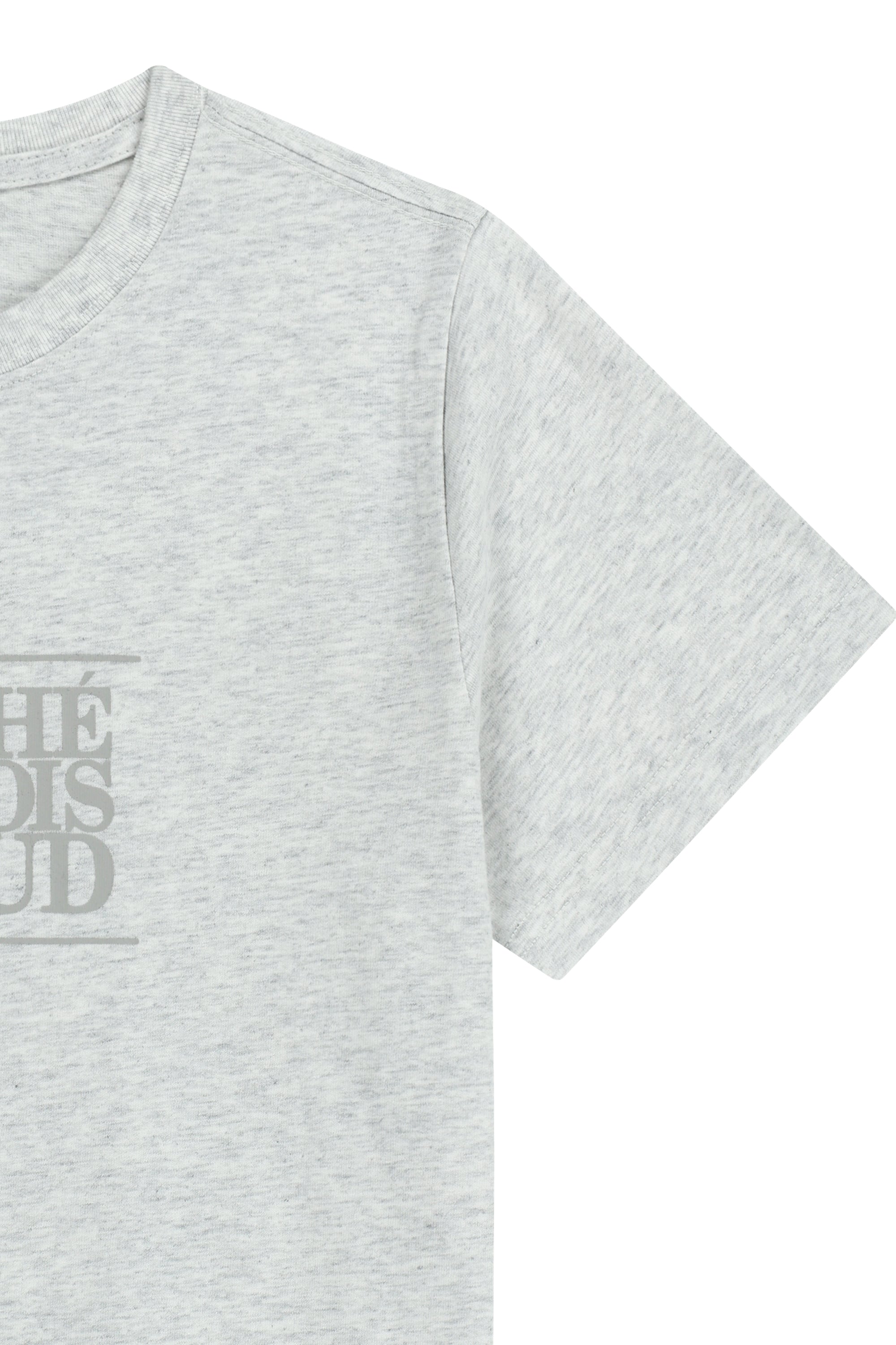 W Classic Logo Tee Light Heather Gray