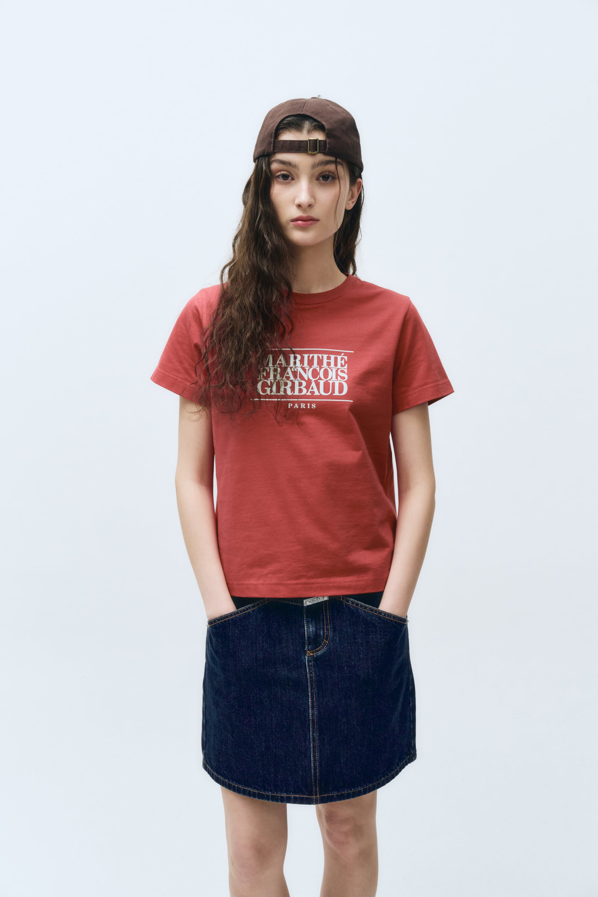 W Classic Logo Tee Red