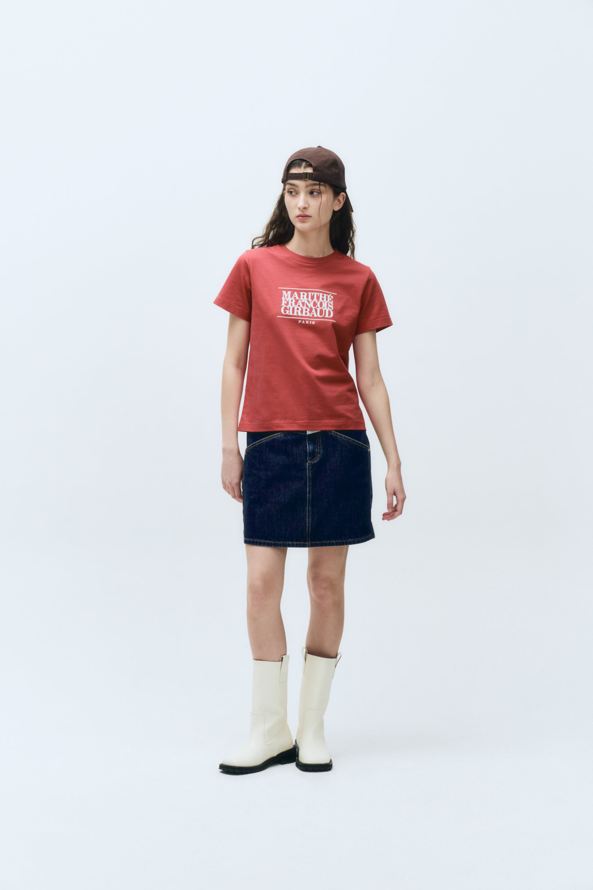 W Classic Logo Tee Red
