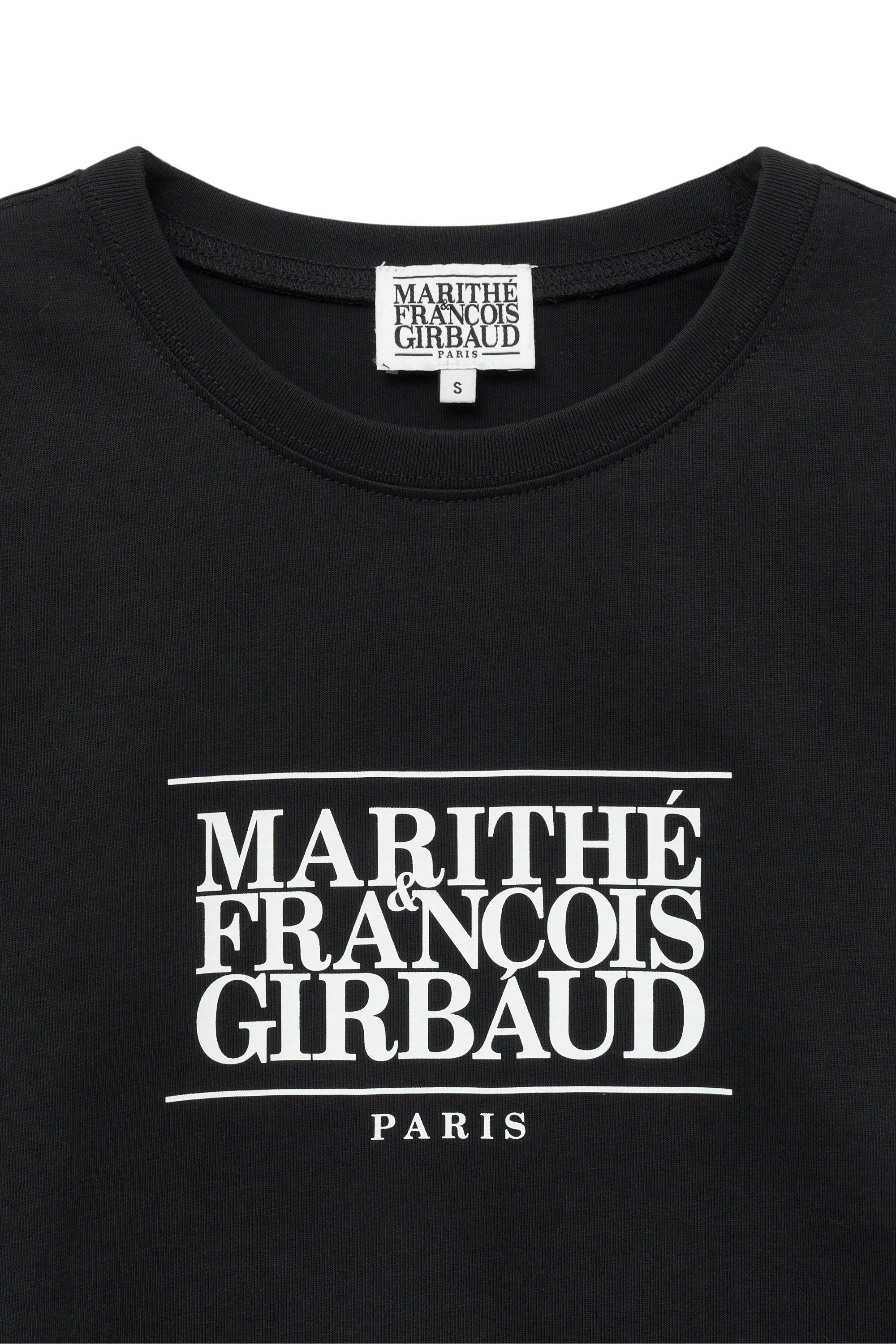 W Classic Logo Crop Tee Black