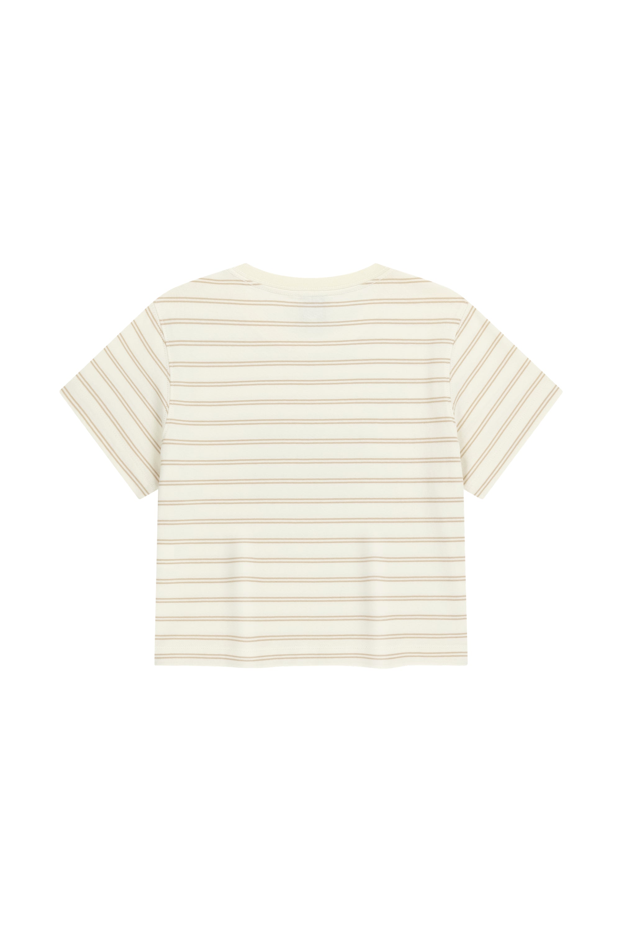 W Classic Logo Crop Tee Ivory