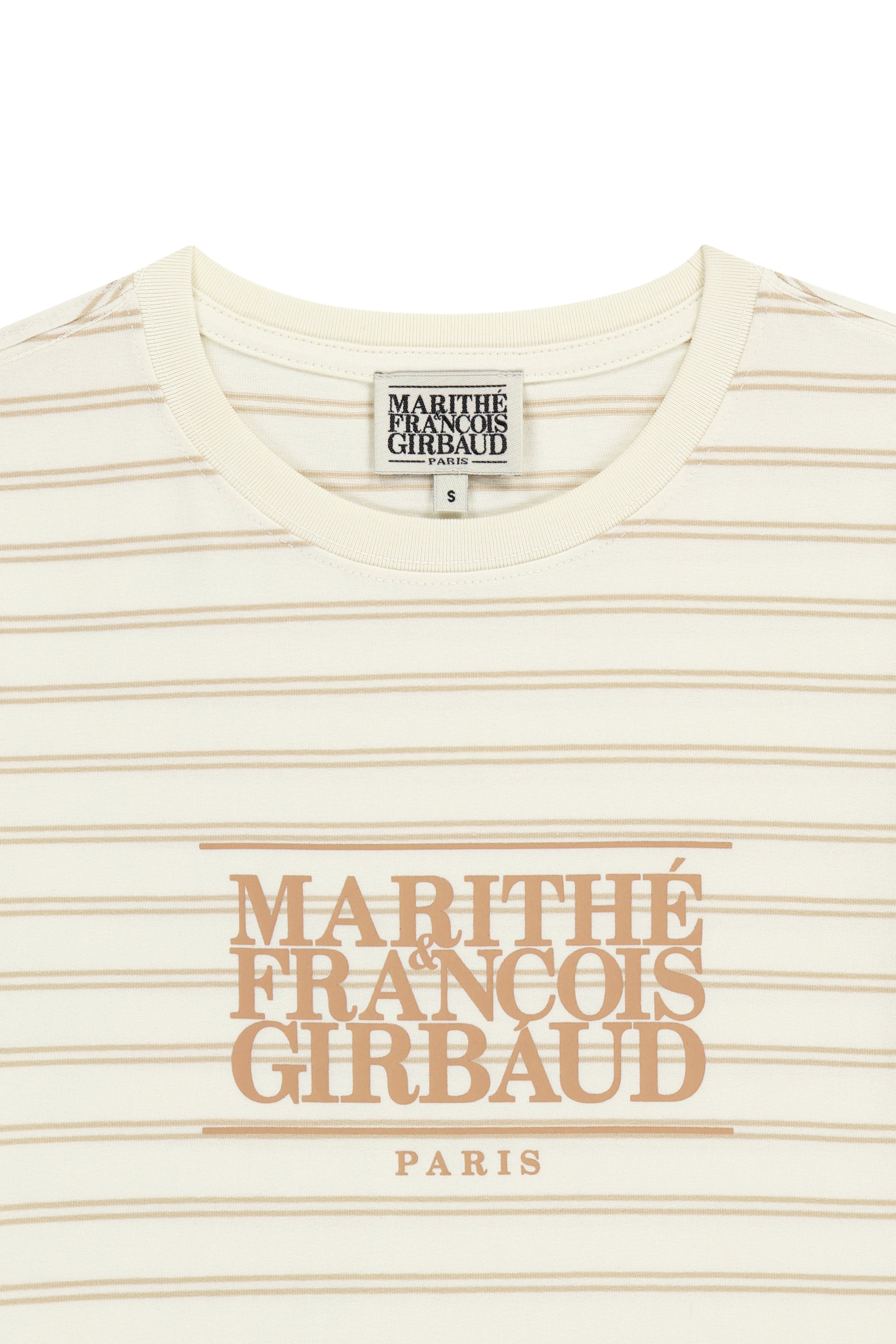 W Classic Logo Crop Tee Ivory