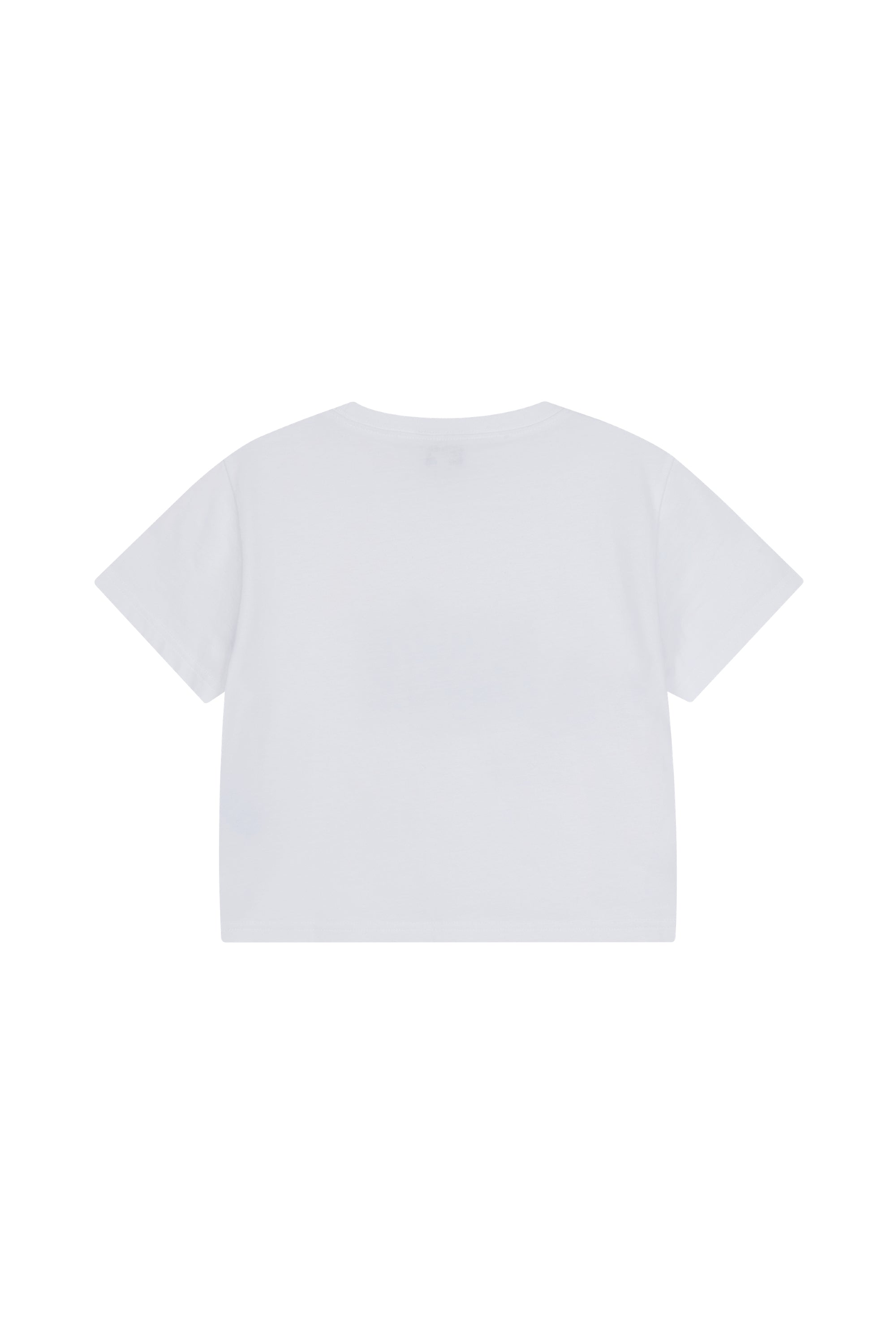 W Classic Logo Crop Tee White