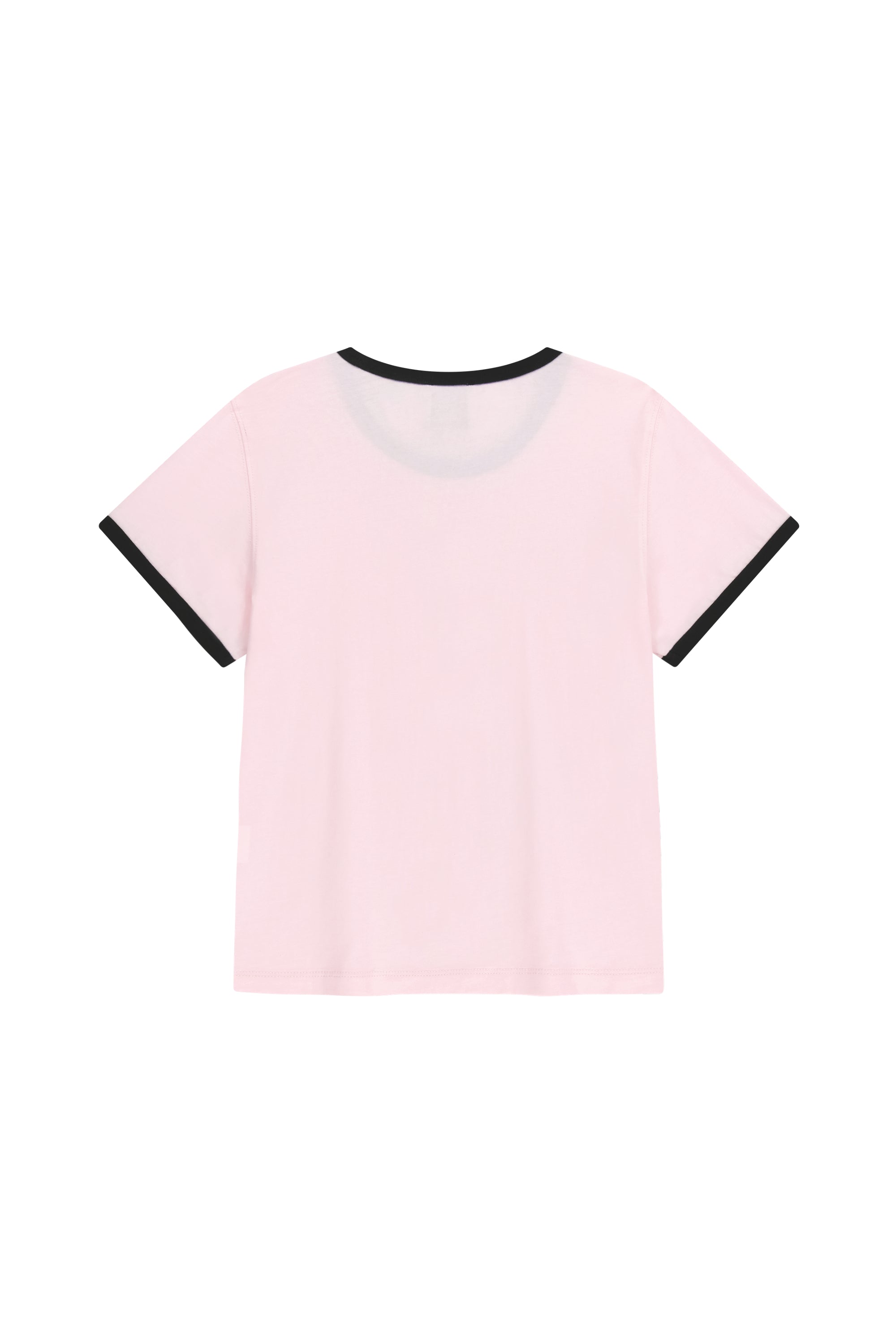 W Classic Logo Ringer Tee Light Pink