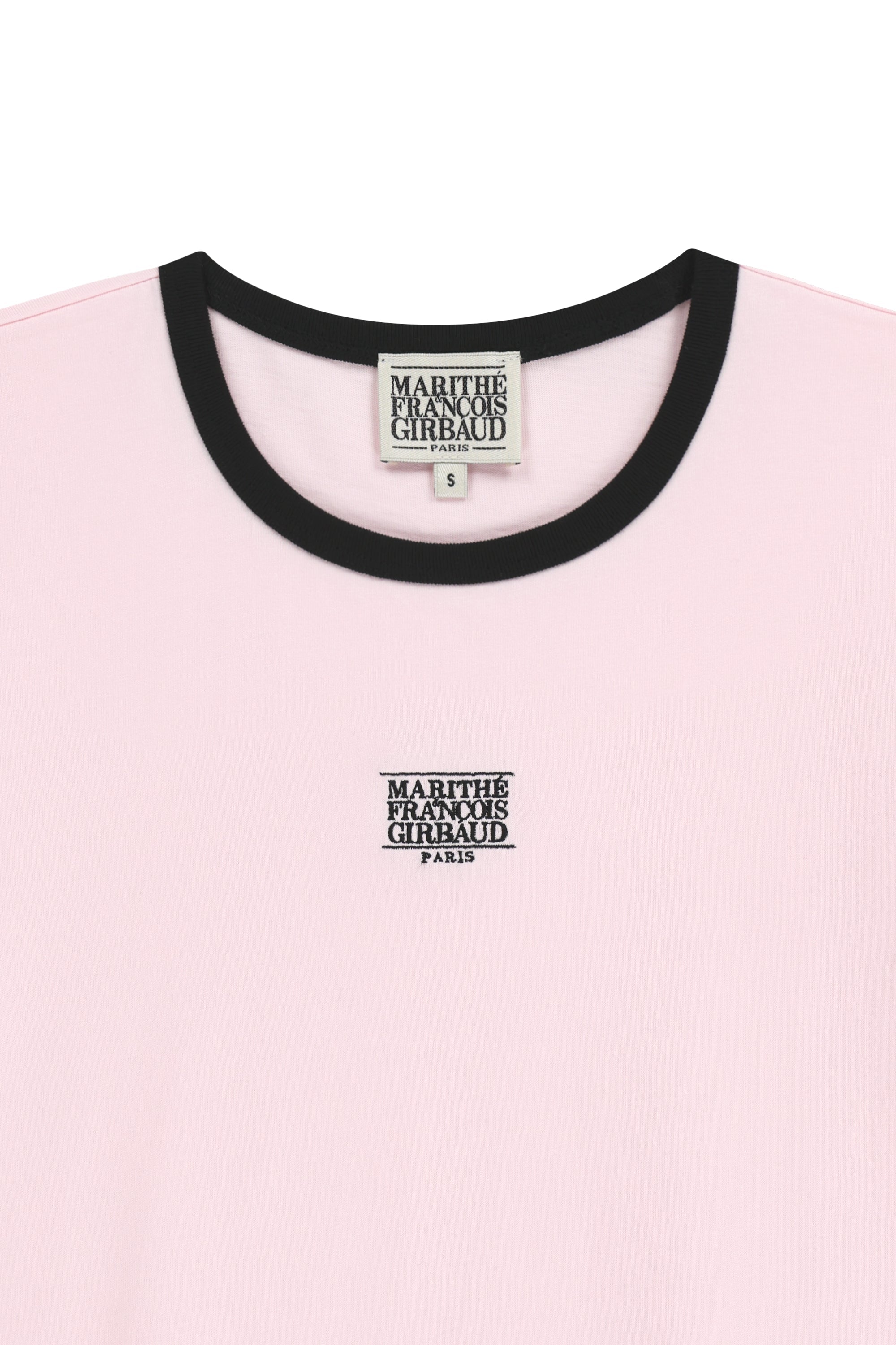 W Classic Logo Ringer Tee Light Pink