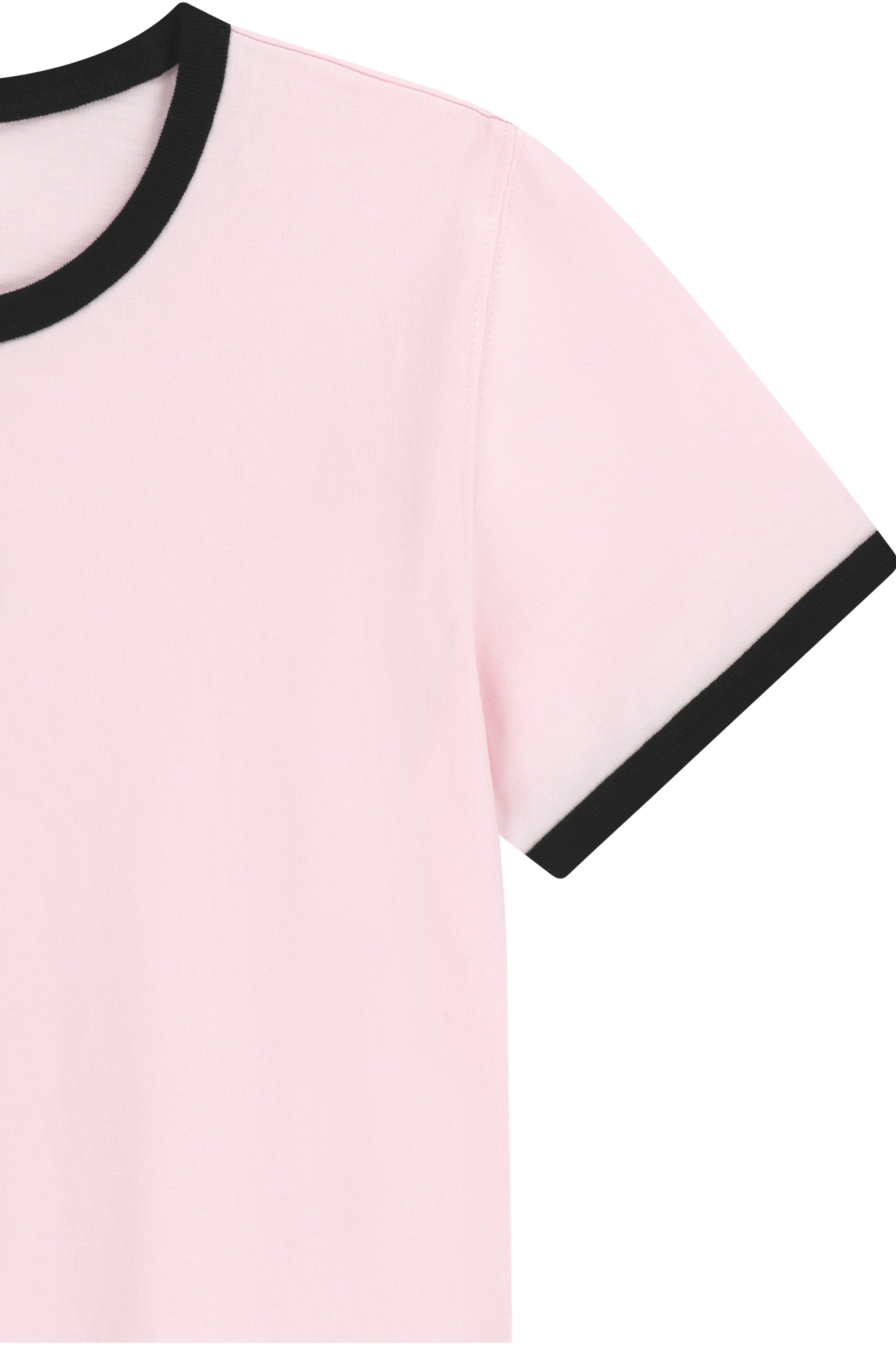 W Classic Logo Ringer Tee Light Pink