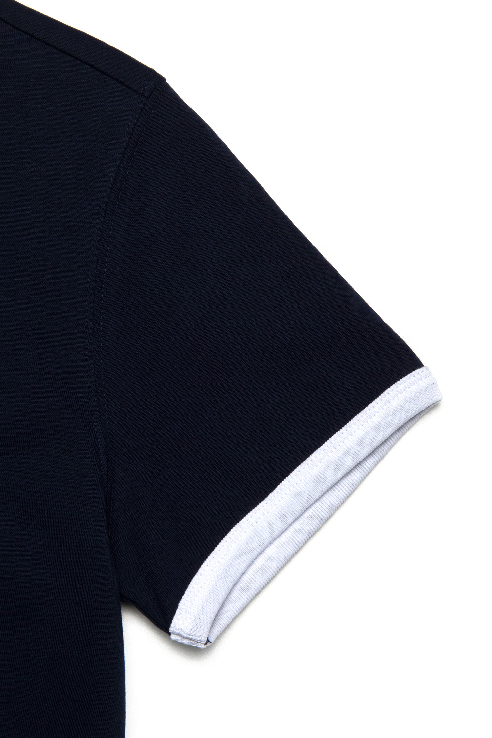 W Classic Logo Ringer Tee Navy