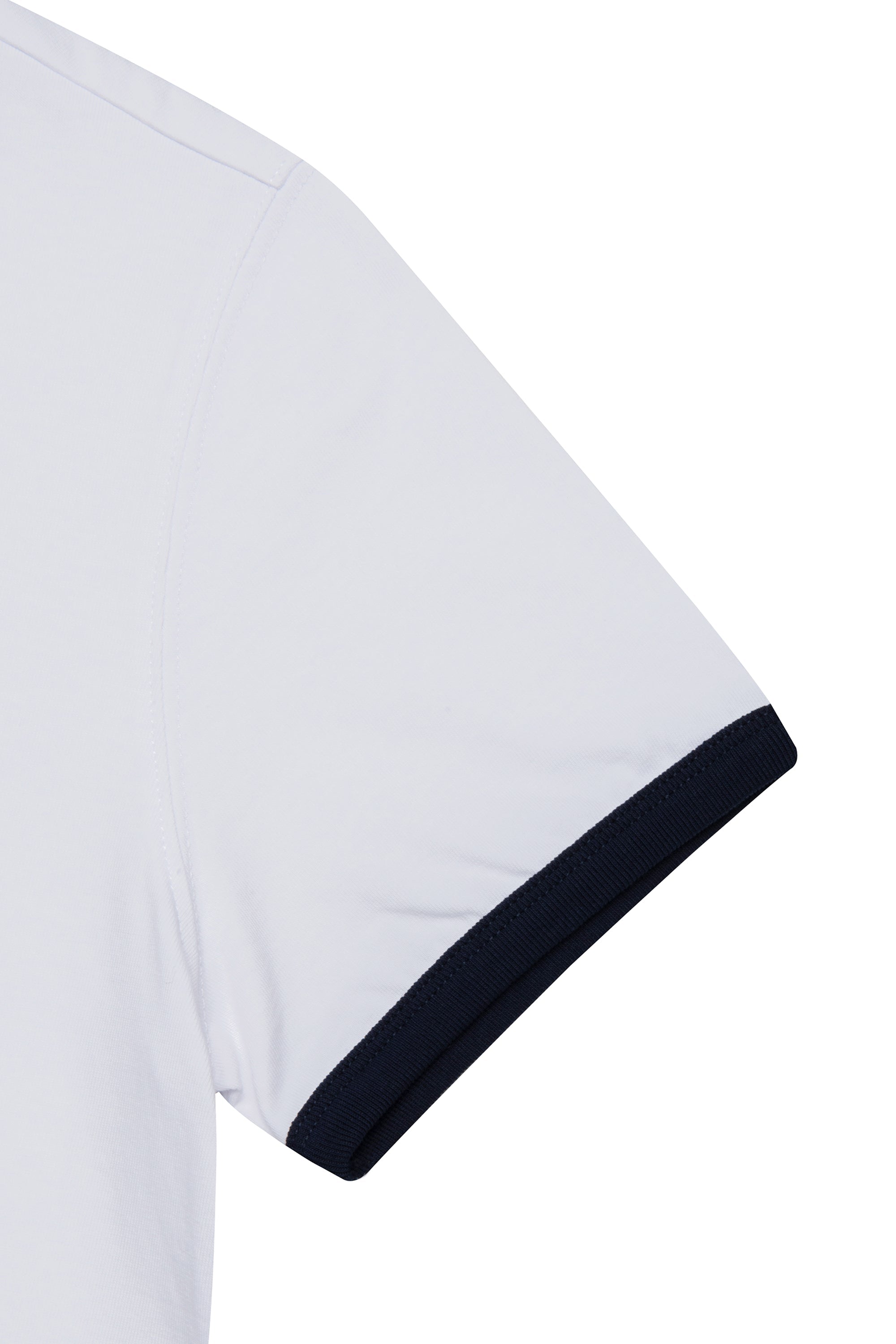 W Classic Logo Ringer Tee White