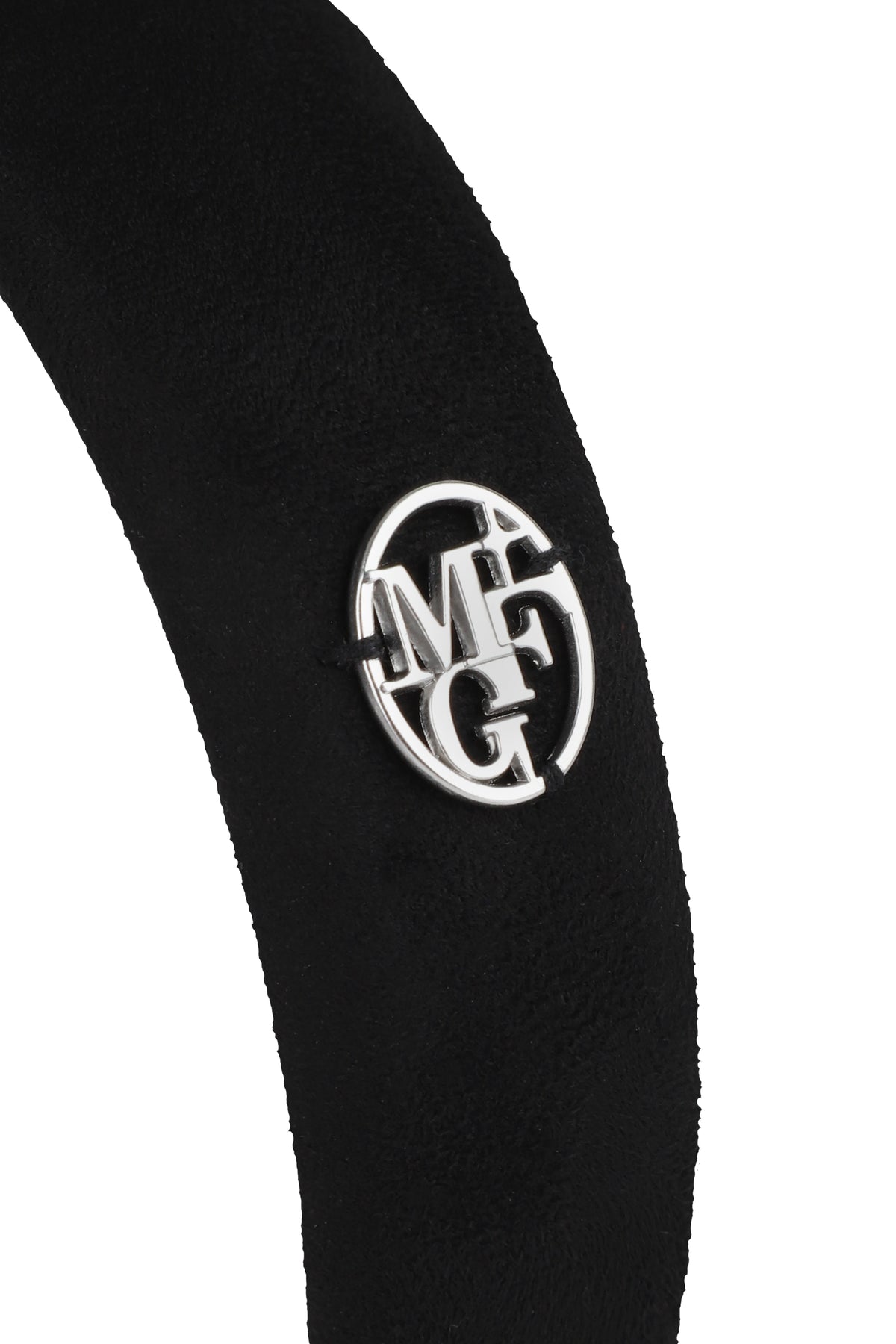 Circle Logo Suede Hairband Black