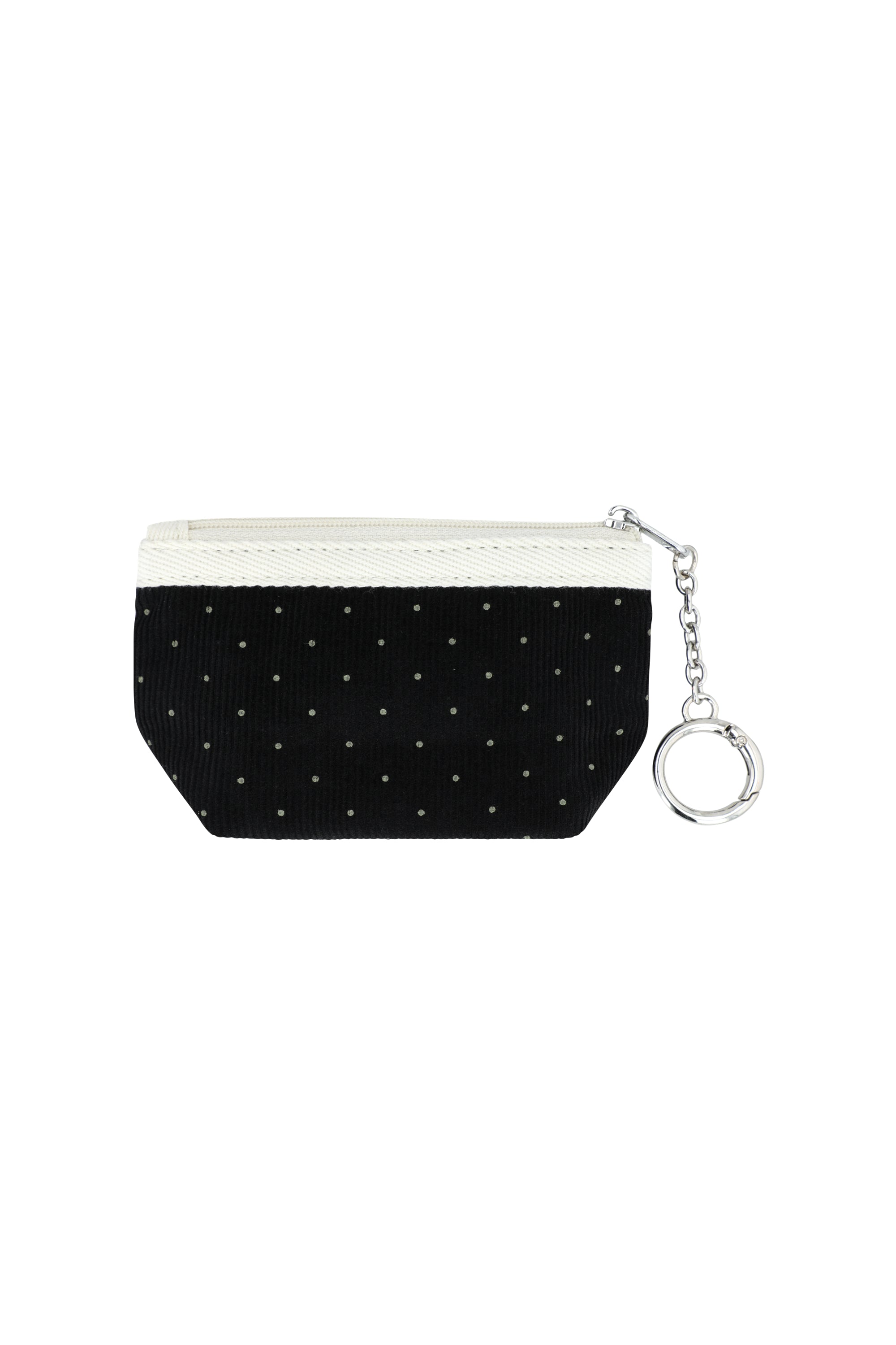 Mini Corduroy Pouch Keyring Black