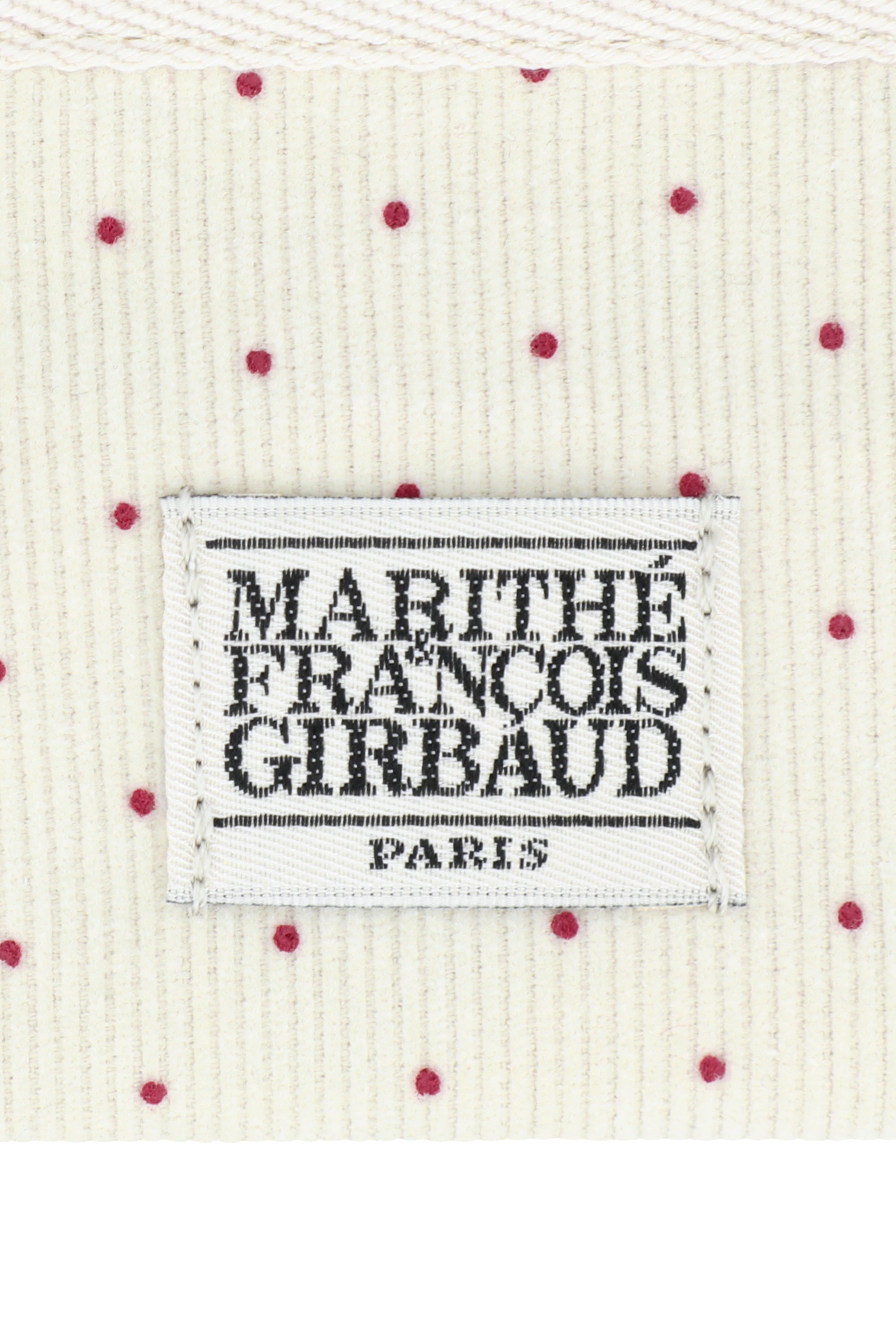 Mini Corduroy Pouch Keyring Ivory