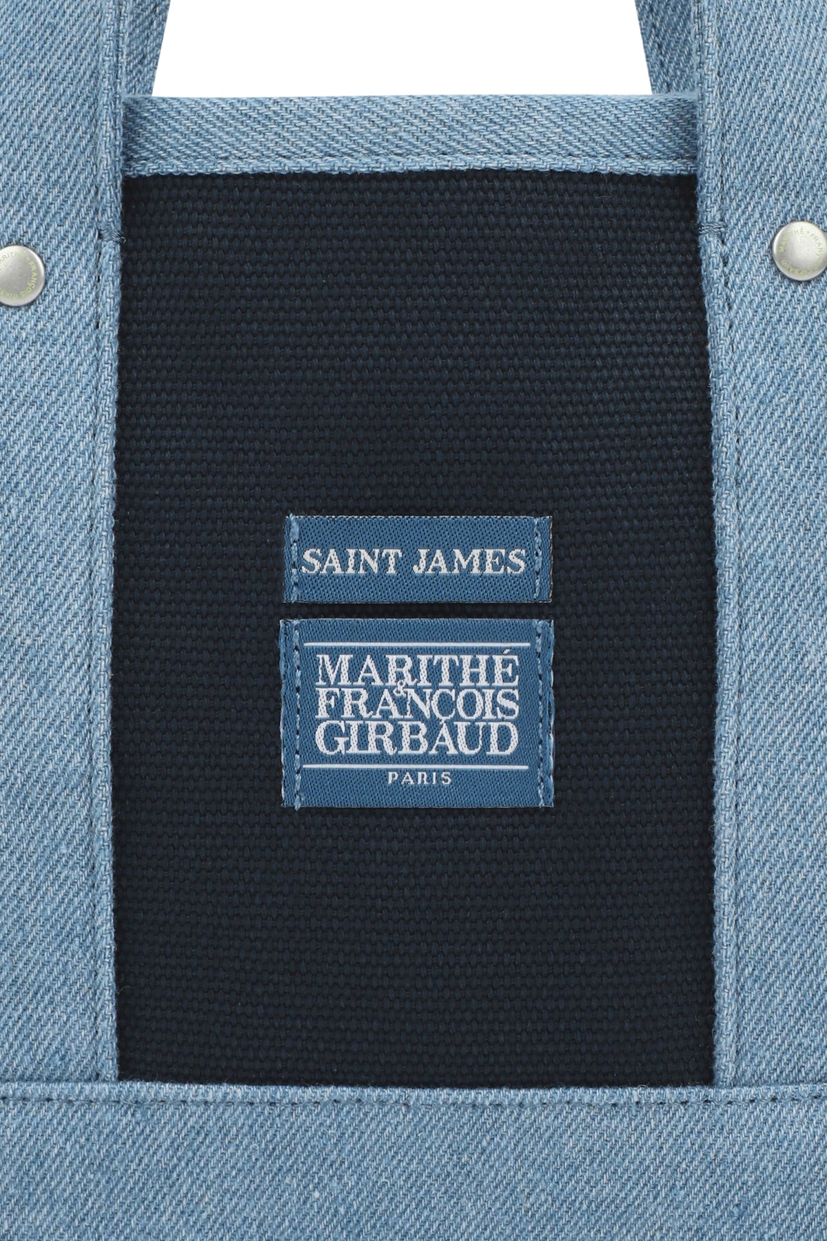 Marithe X Saint James Tote Bag Navy