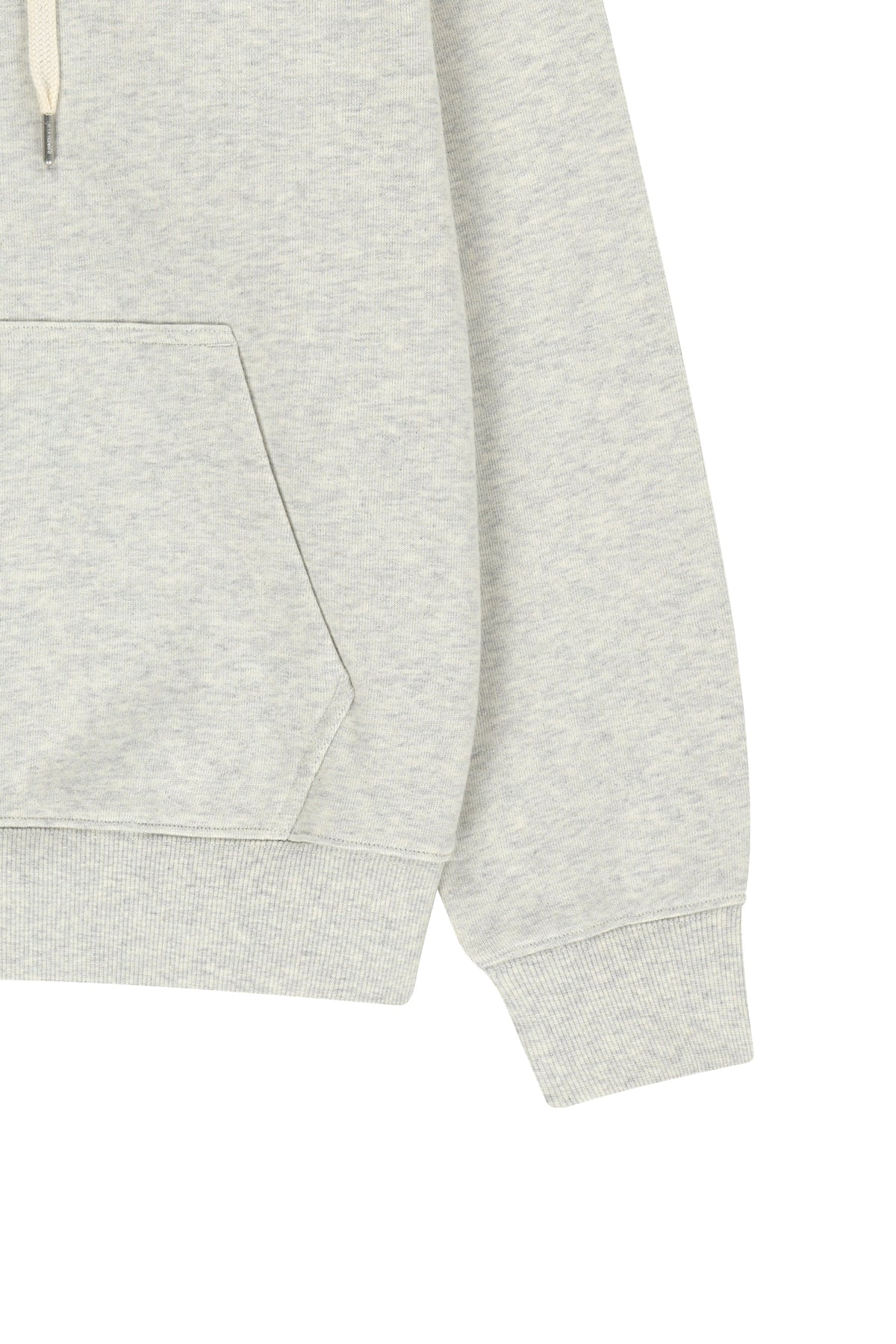 Small Classic Logo Embroidery Hoodie Oatmeal