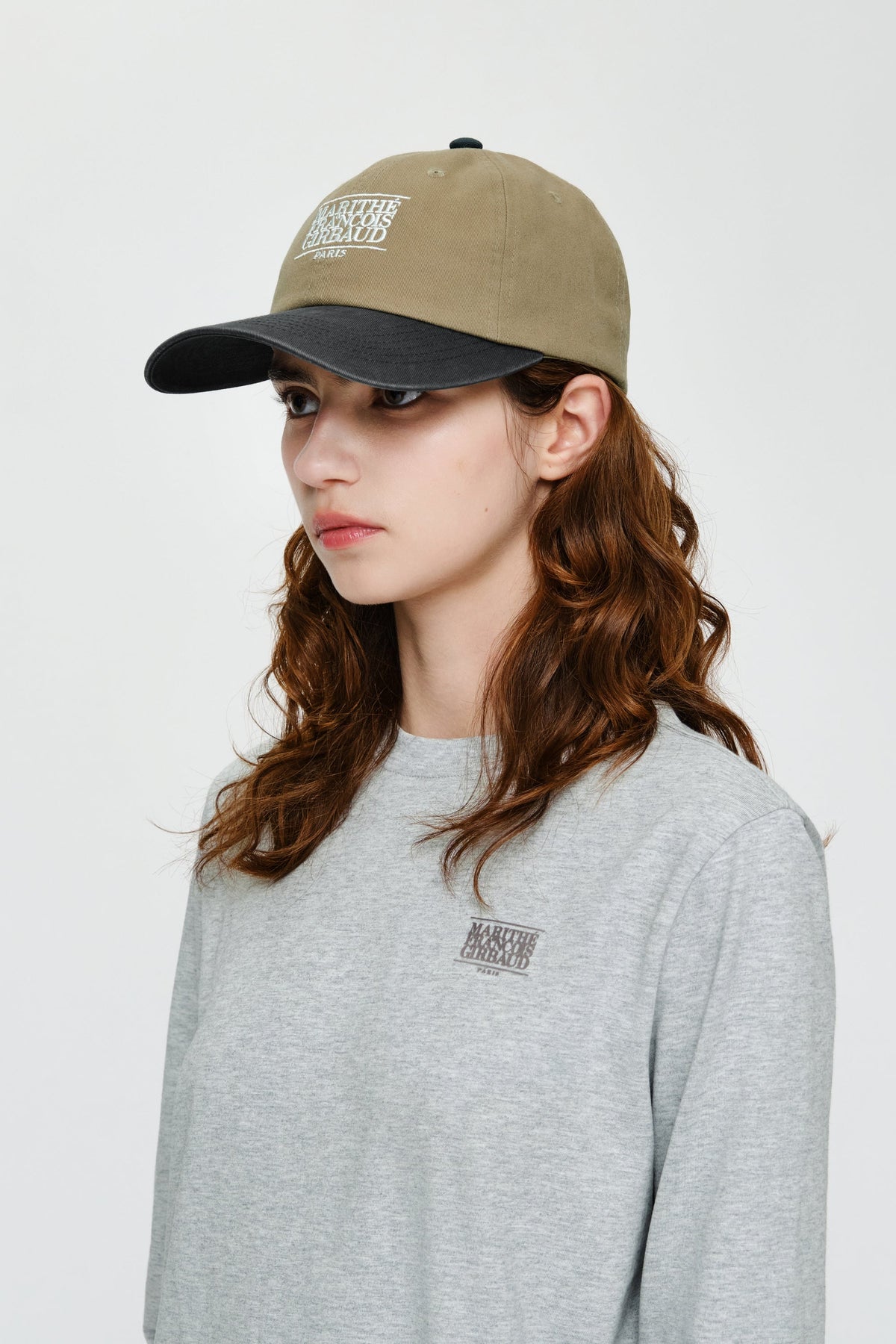Small Classic Logo 6Panel Color Block Cap Gray