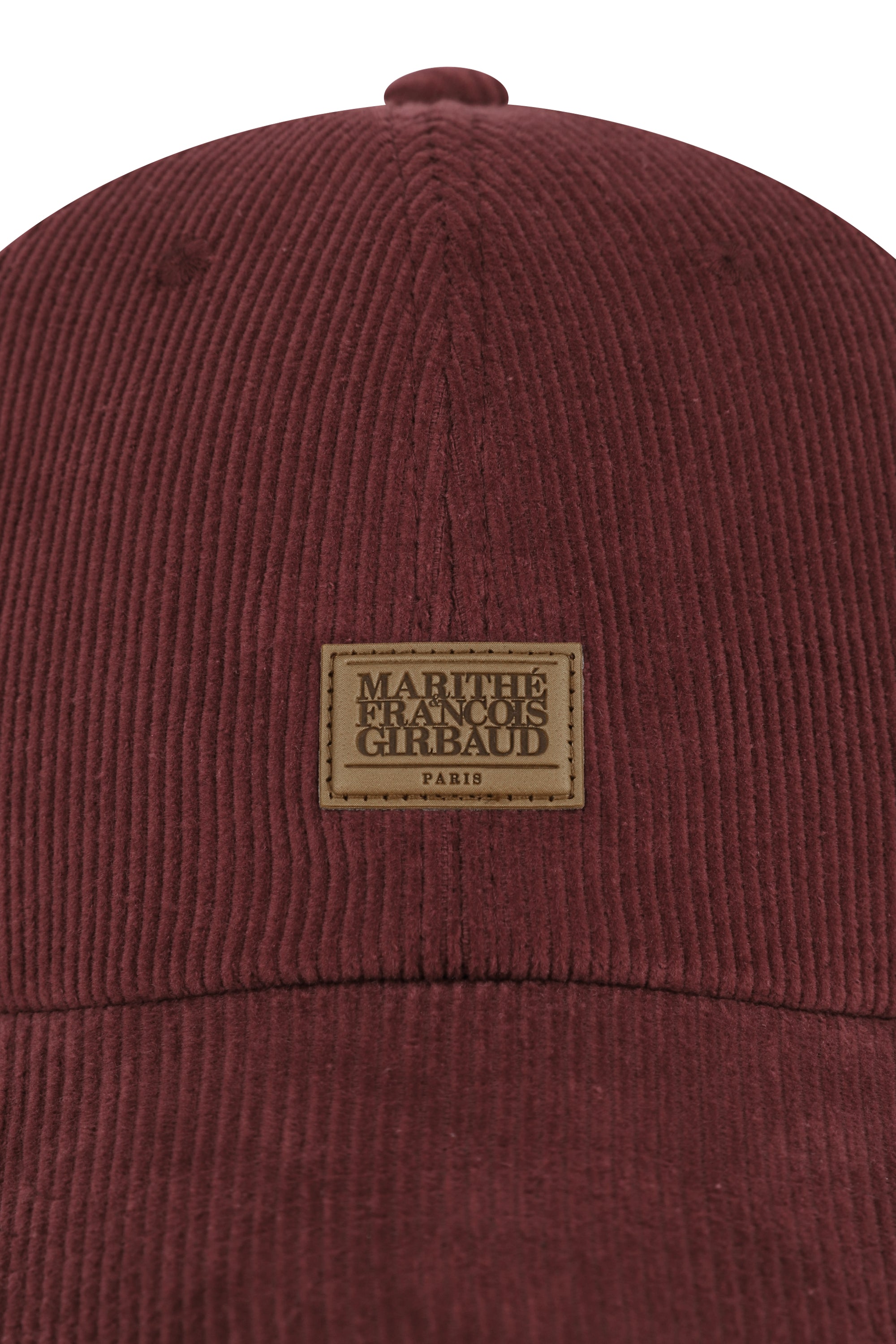 Corduroy Micro Classic Logo Patch Covered Cap Red