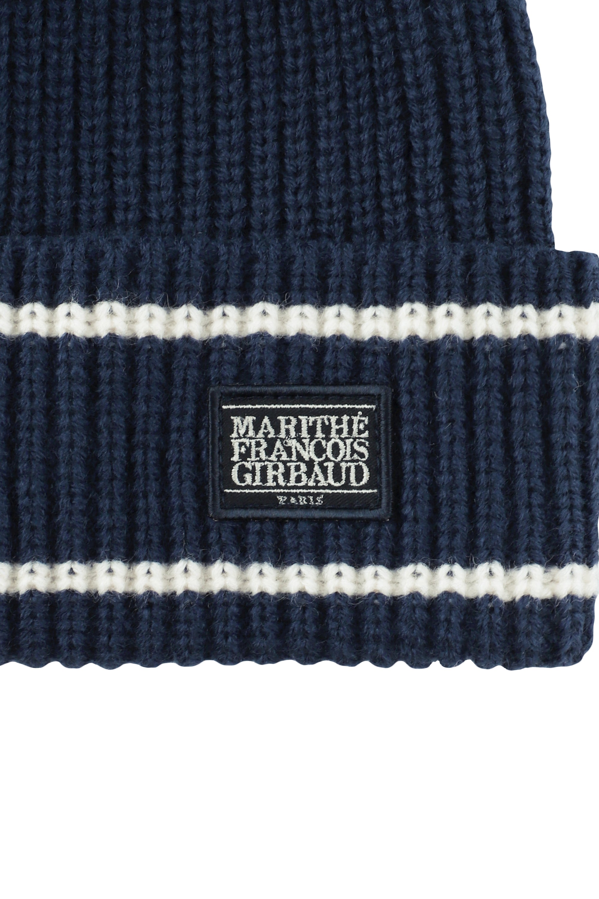 Micro Classic Logo Color Block Beanie Navy