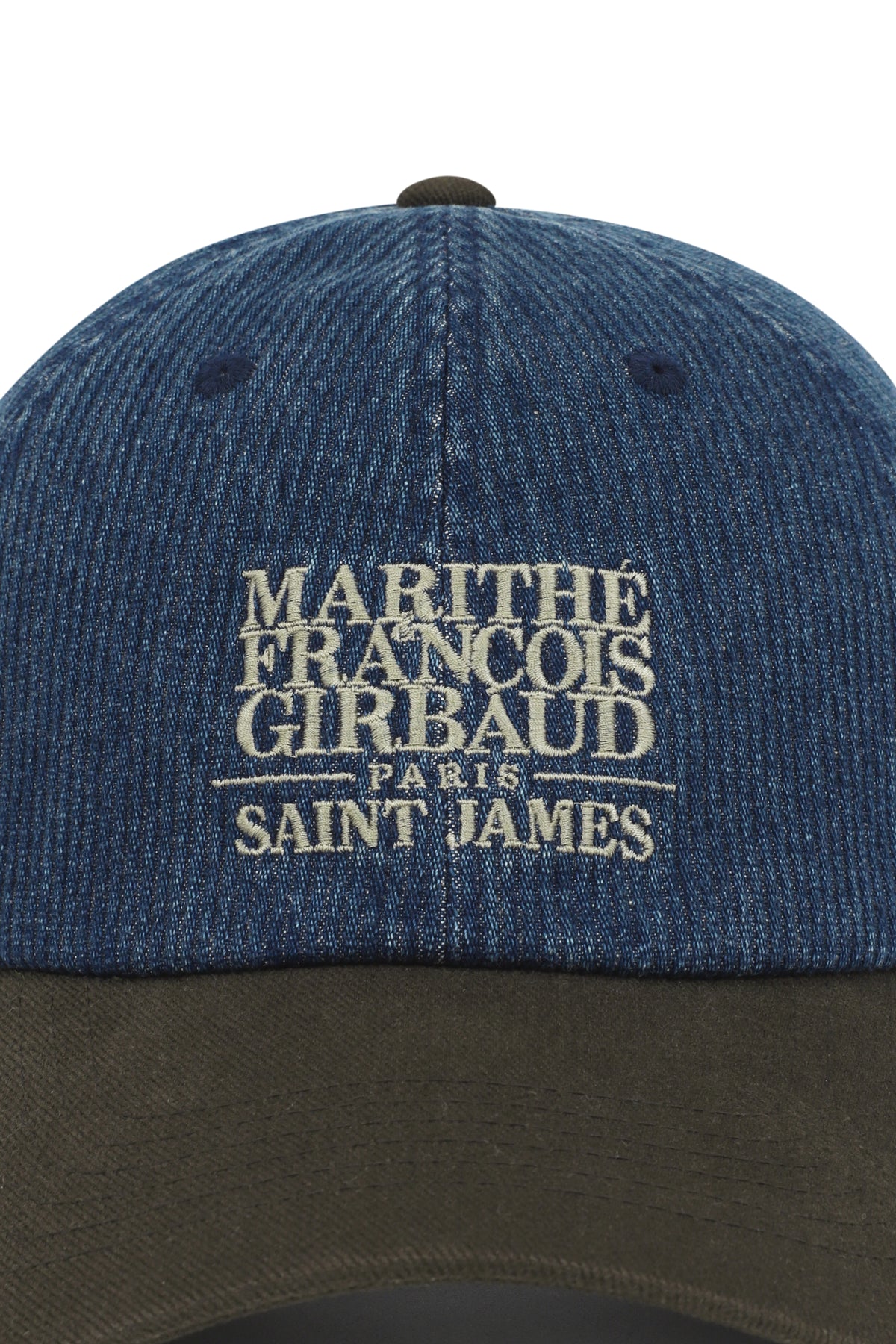 Marithe X Saint James Ball Cap Indigo