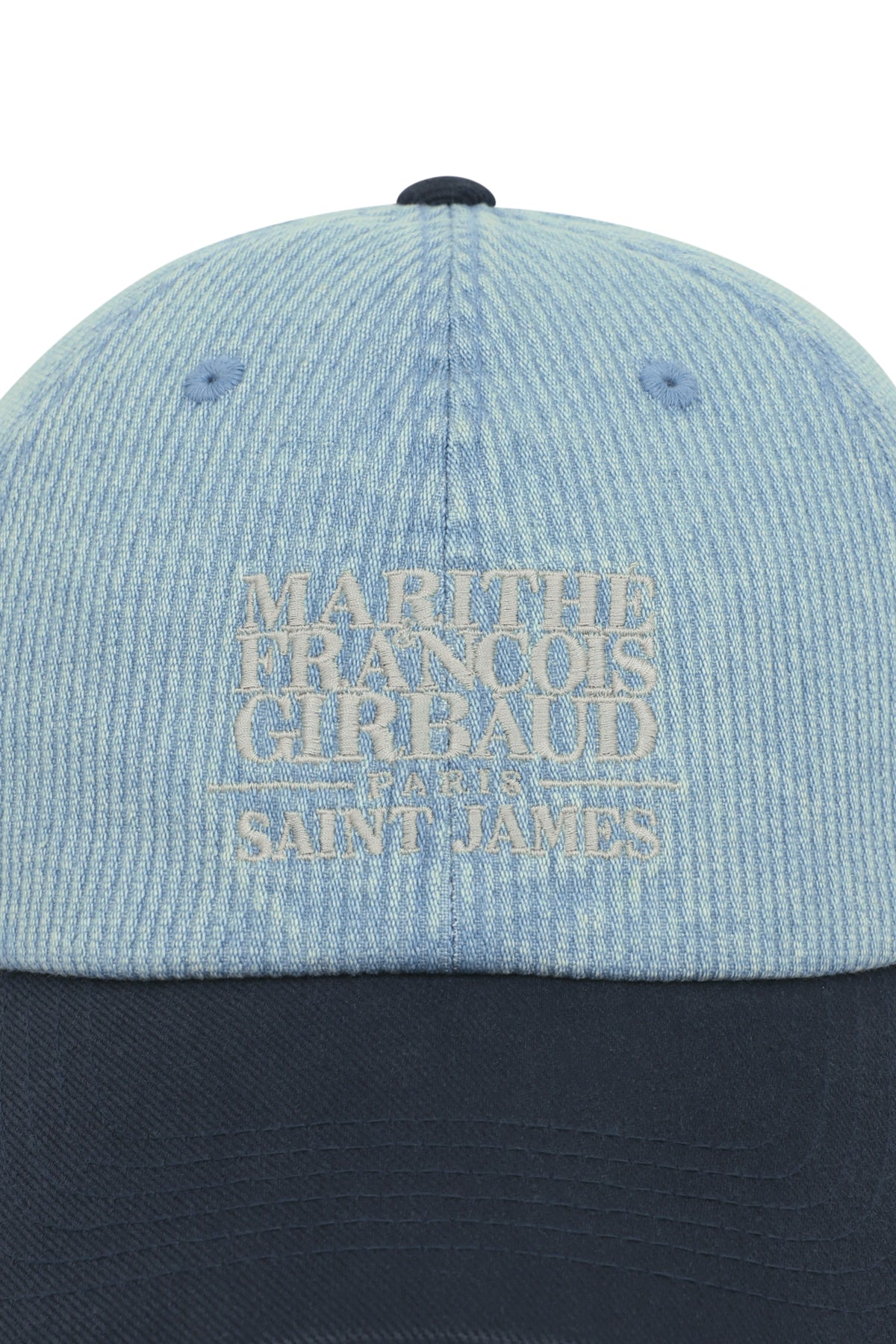 Marithe X Saint James Ball Cap Vintage Blue