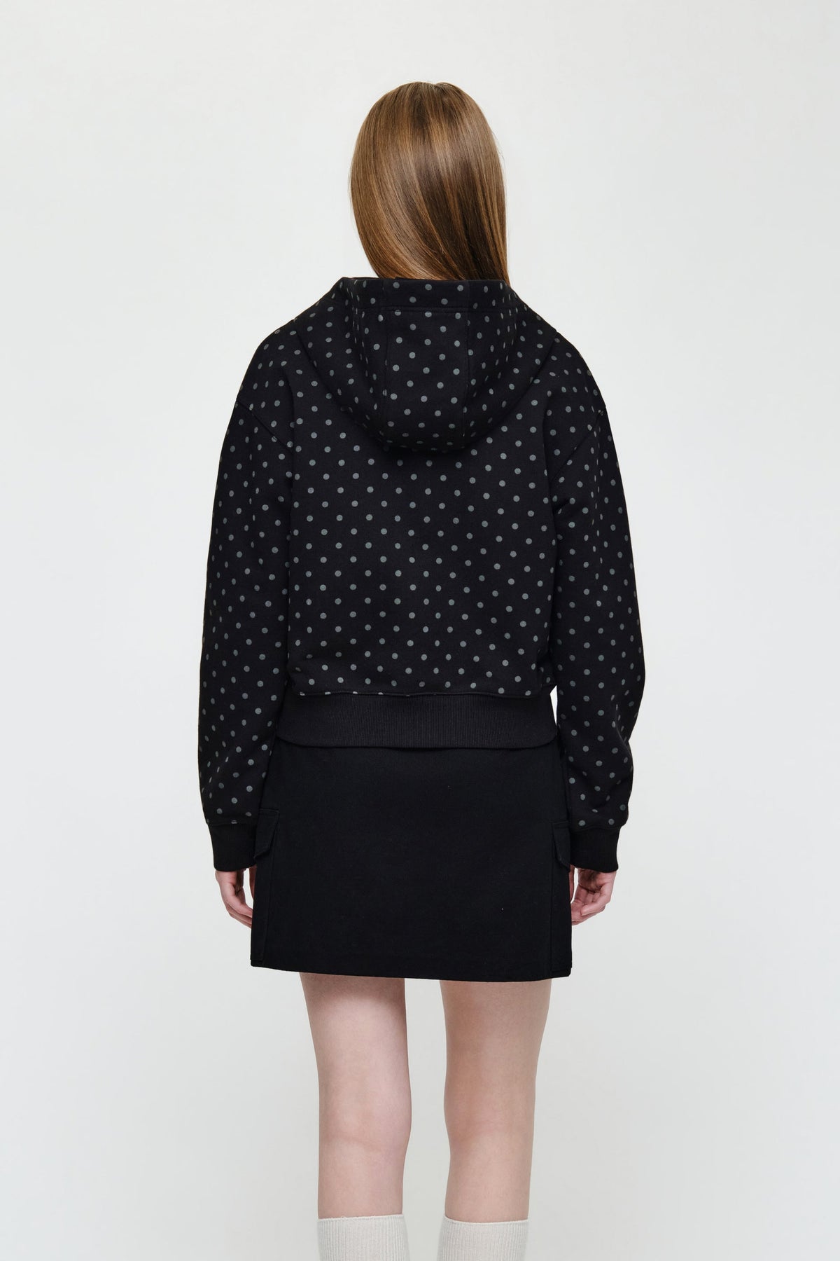 W Small Classic Logo Hoodie Zipup Dot