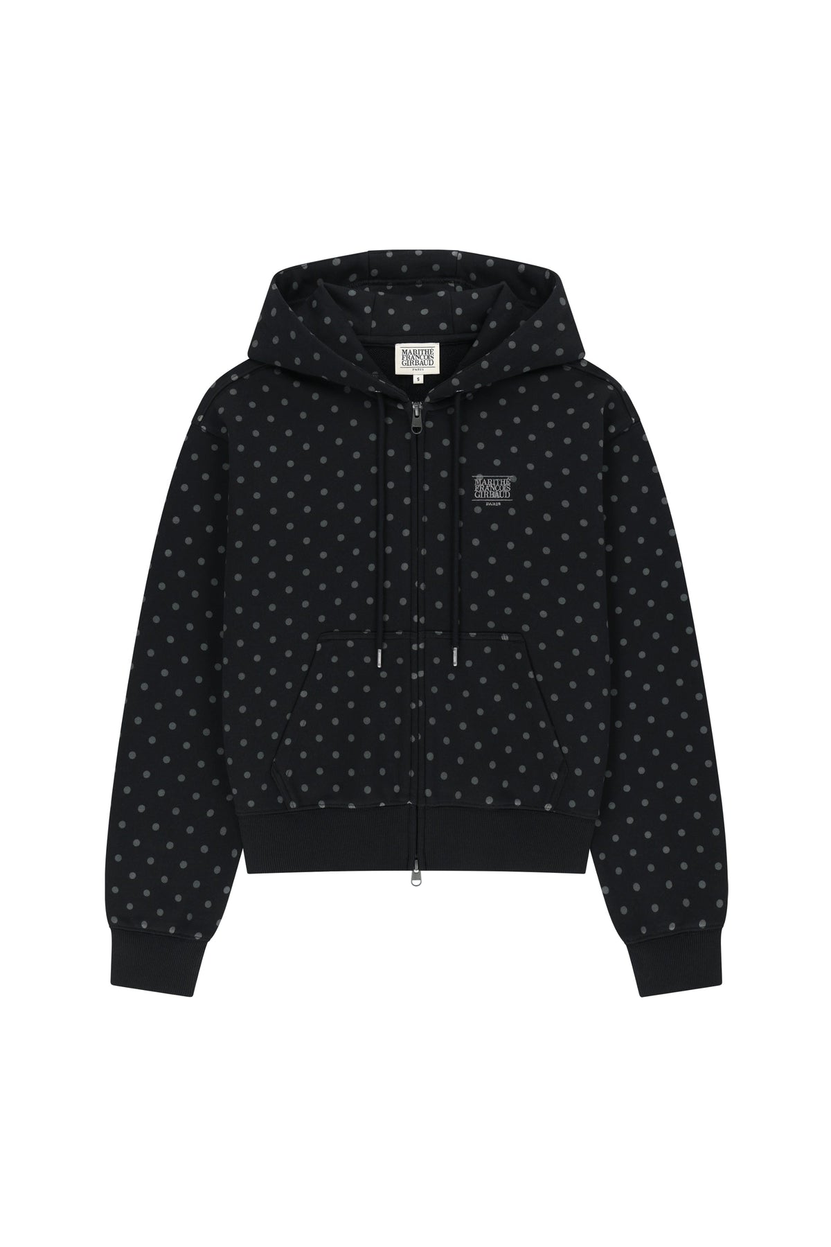 W Small Classic Logo Hoodie Zipup Dot