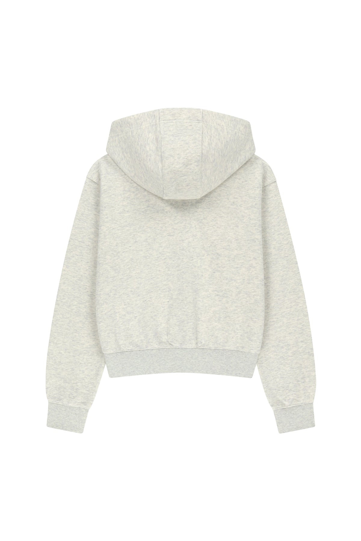 W Small Classic Logo Hoodie Zipup Oatmeal