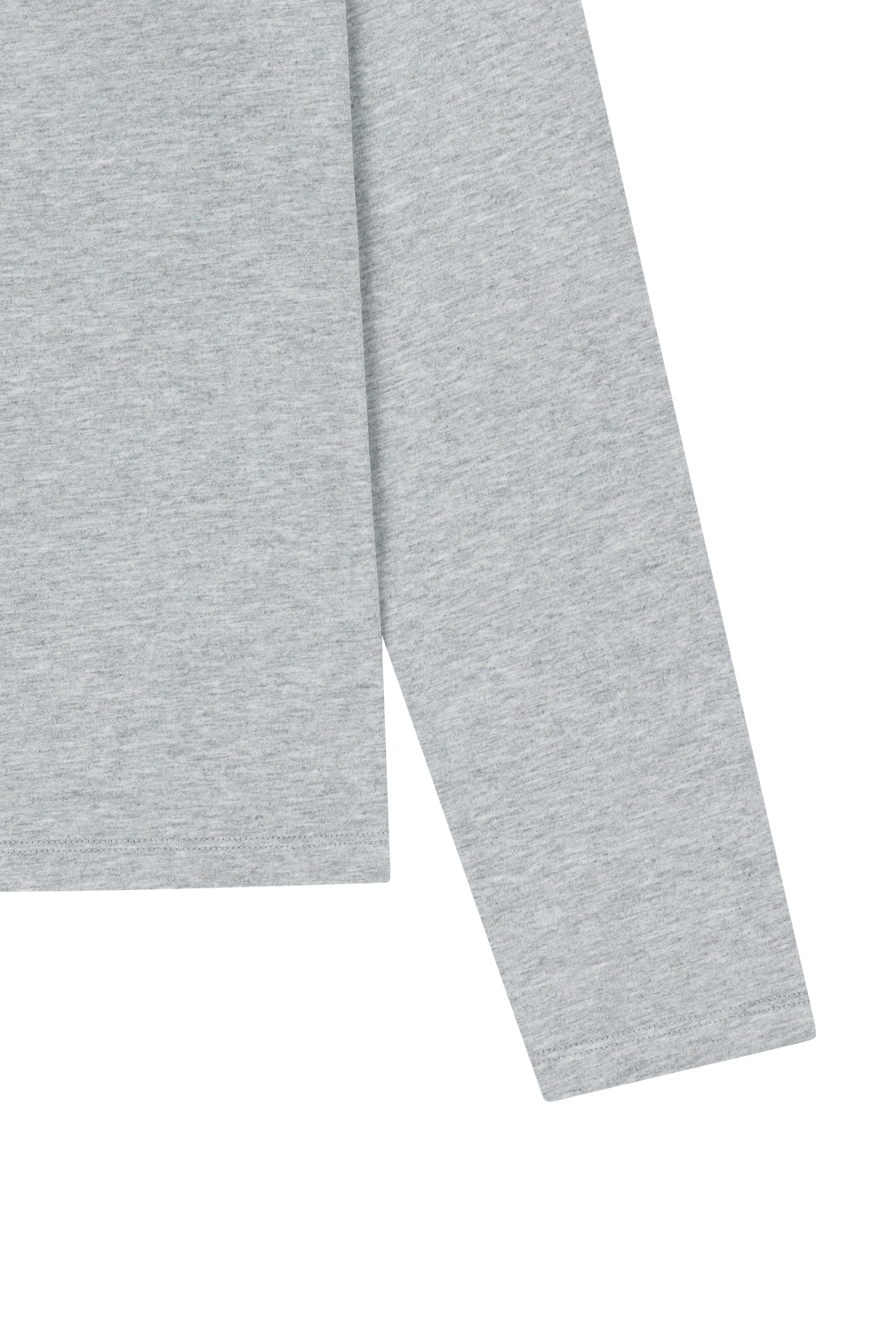 W Small Classic Logo Long Sleeve Tee Heather Gray