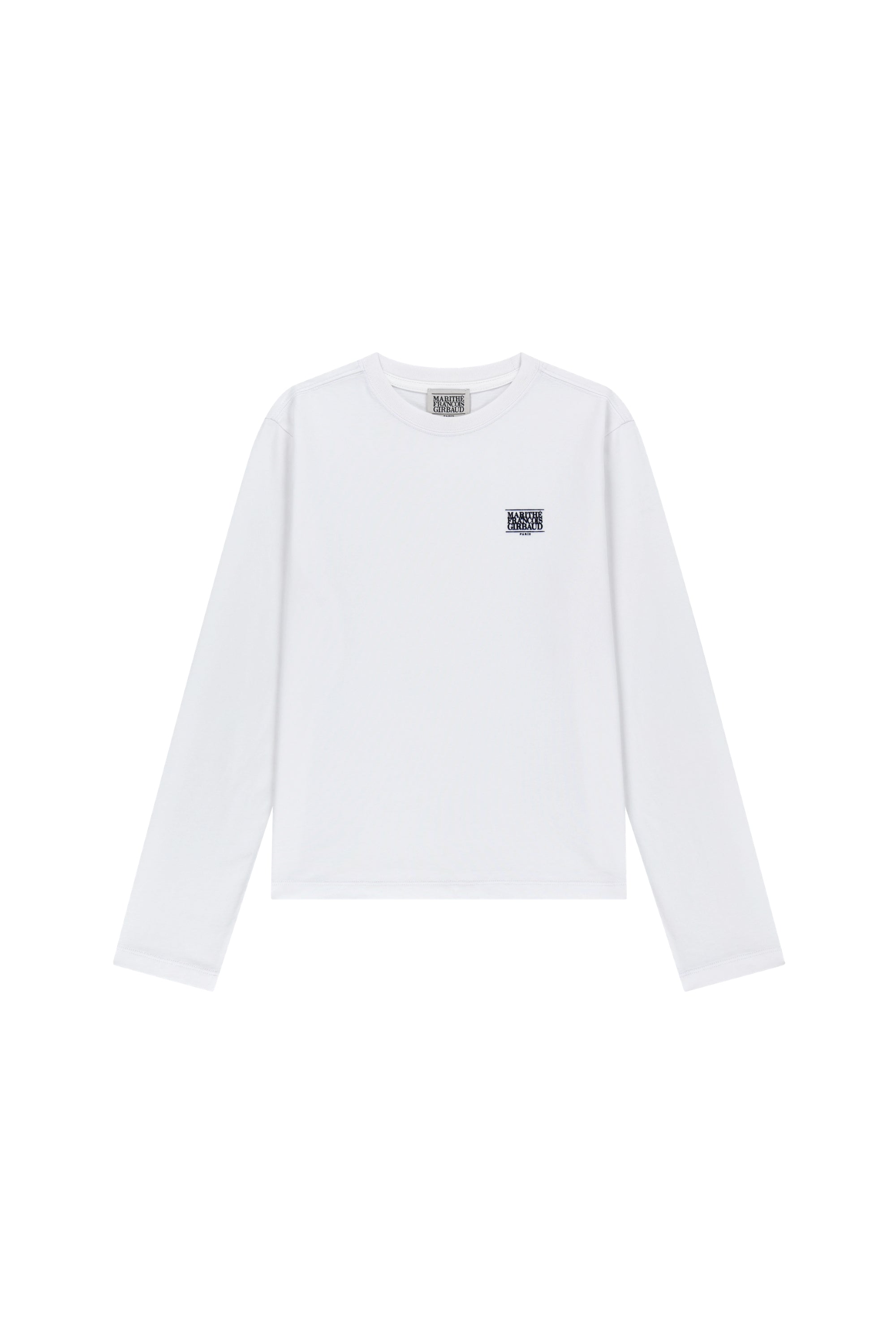 W Small Classic Logo Long Sleeve Tee White