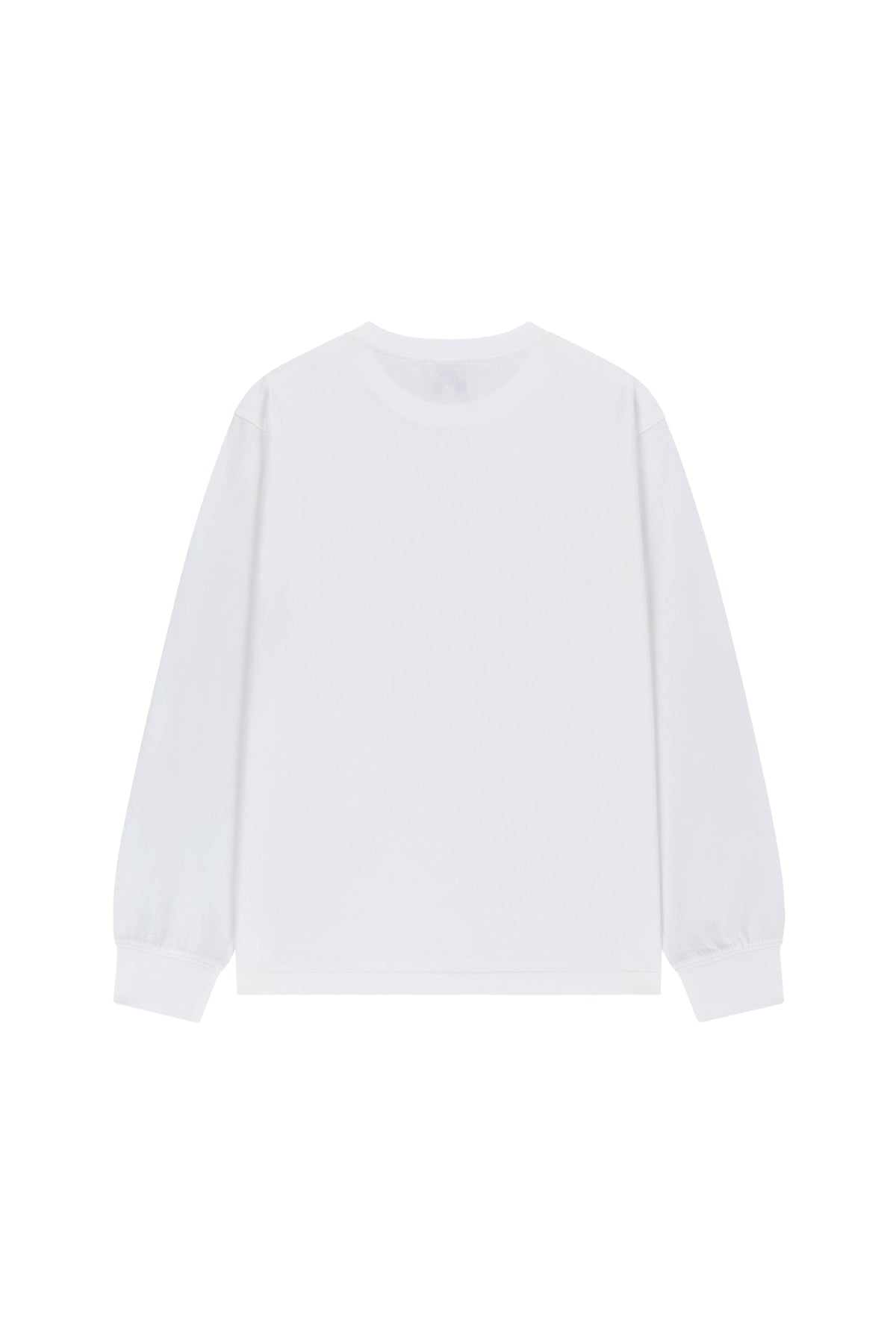 Small Classic Logo Long Sleeve Tee White