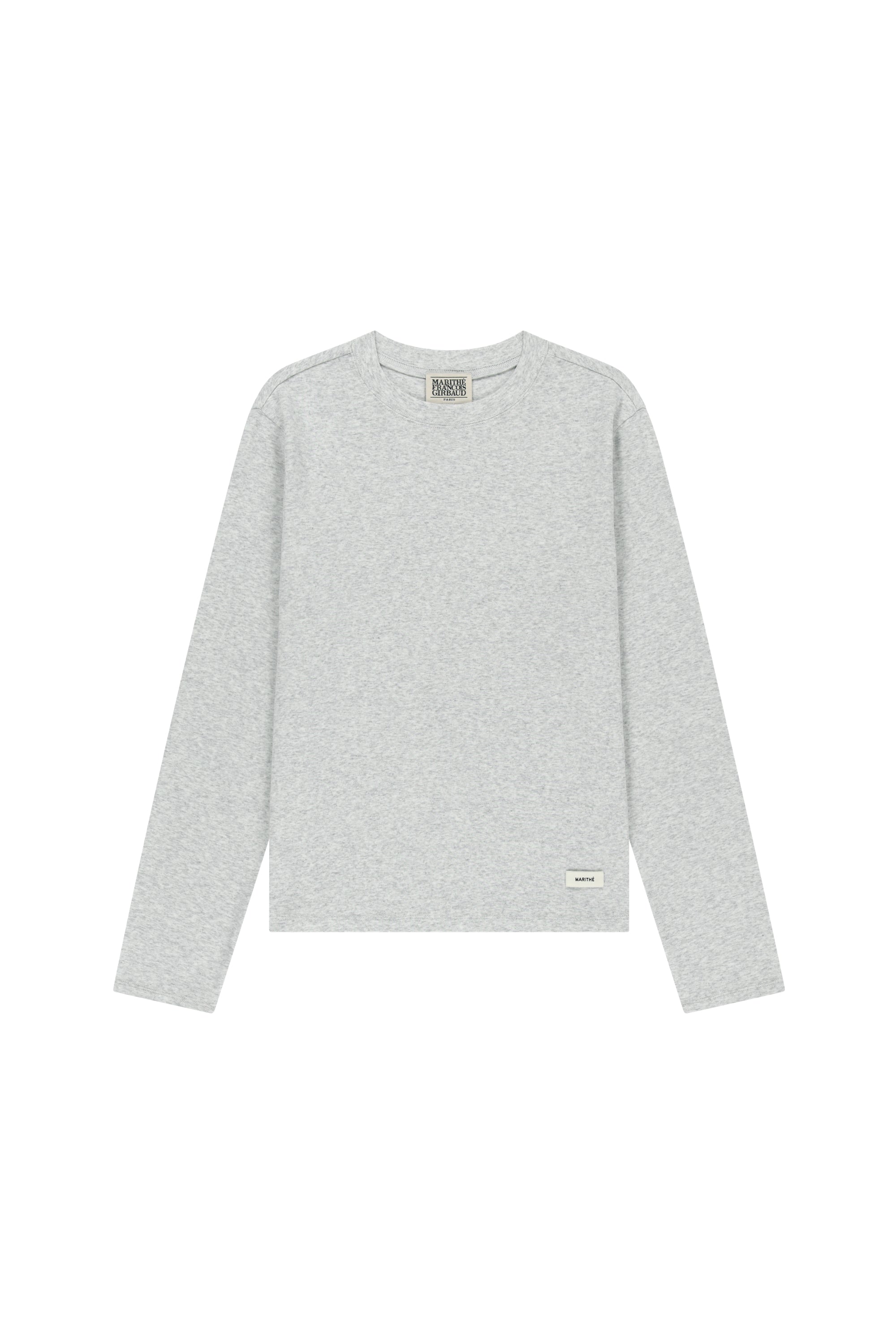 W Basic Long Sleeve Light Heather Gray