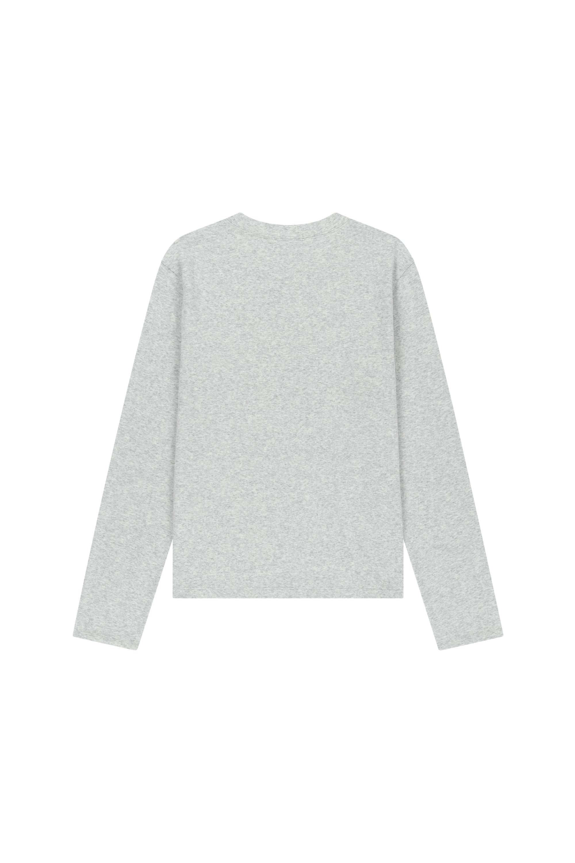 W Basic Long Sleeve Light Heather Gray